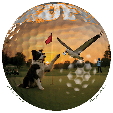 Ruff Life's "Albatross" Collie Golf Tee