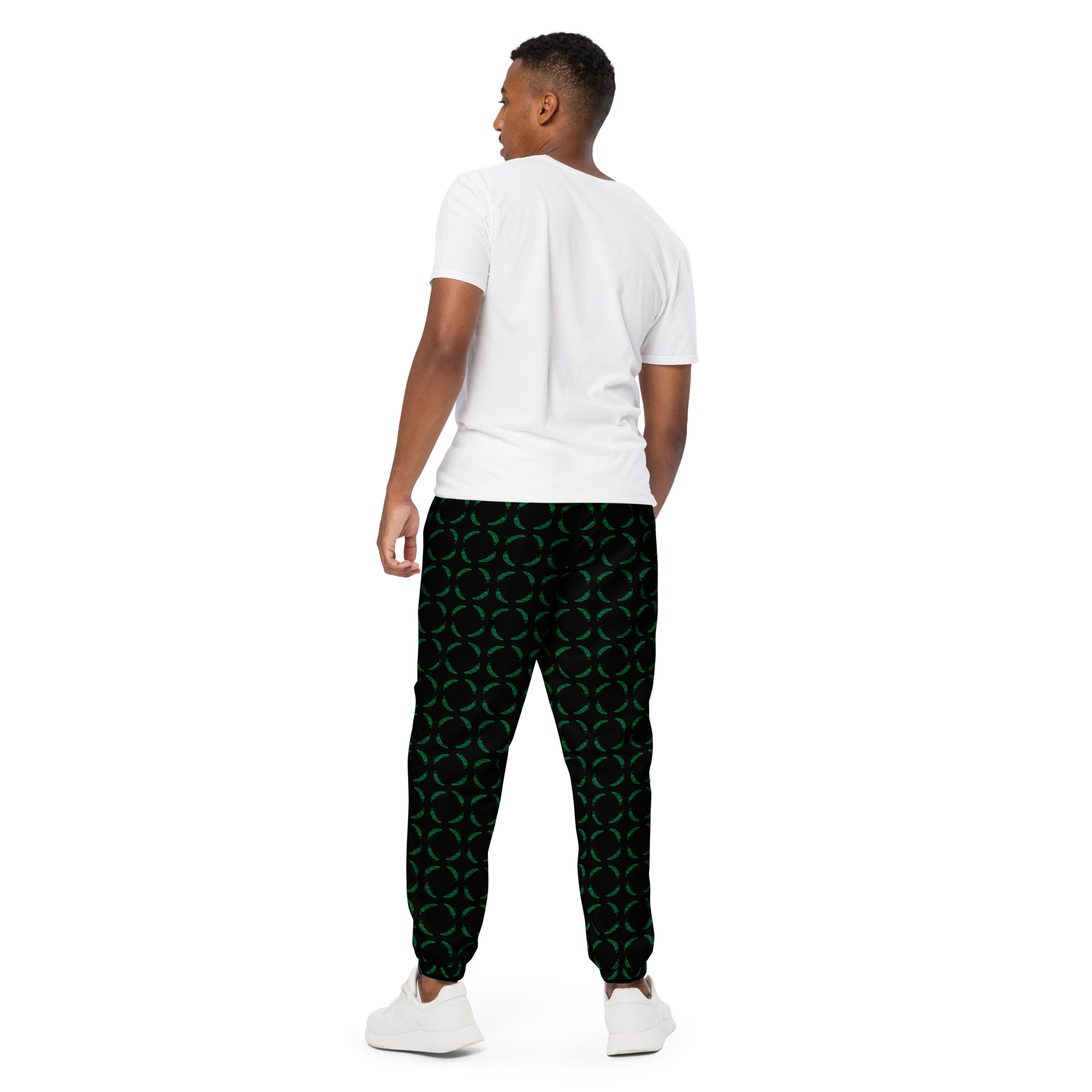 Ruff Life "Chili Dipper" Green on Black Unisex golf pants