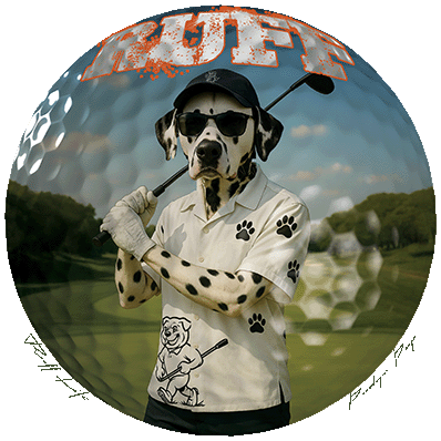 Ruff Life's "Dog Days" Dalmatian Golf Tee