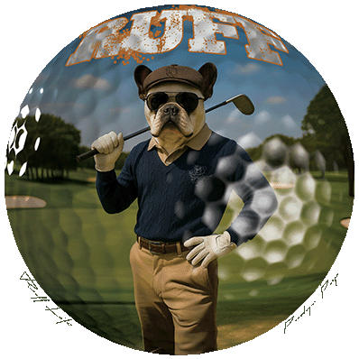 Ruff Life's "Dog Days" French Bulldog Golf Tee