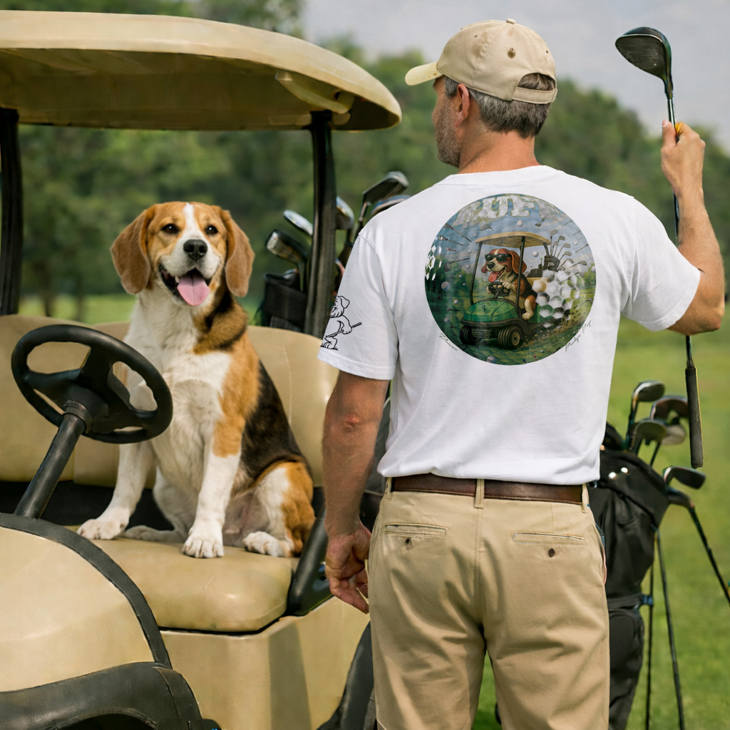 Ruff Life's "Driver" Beagle Golf Tee