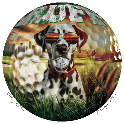 Ruff Life's "Ruff Shot" Dalmatian Golf Tee
