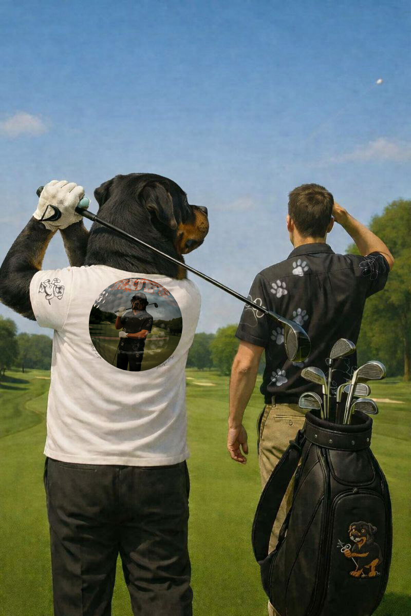 Ruff Life's "Dog Days" Rottweiler Golf Tee