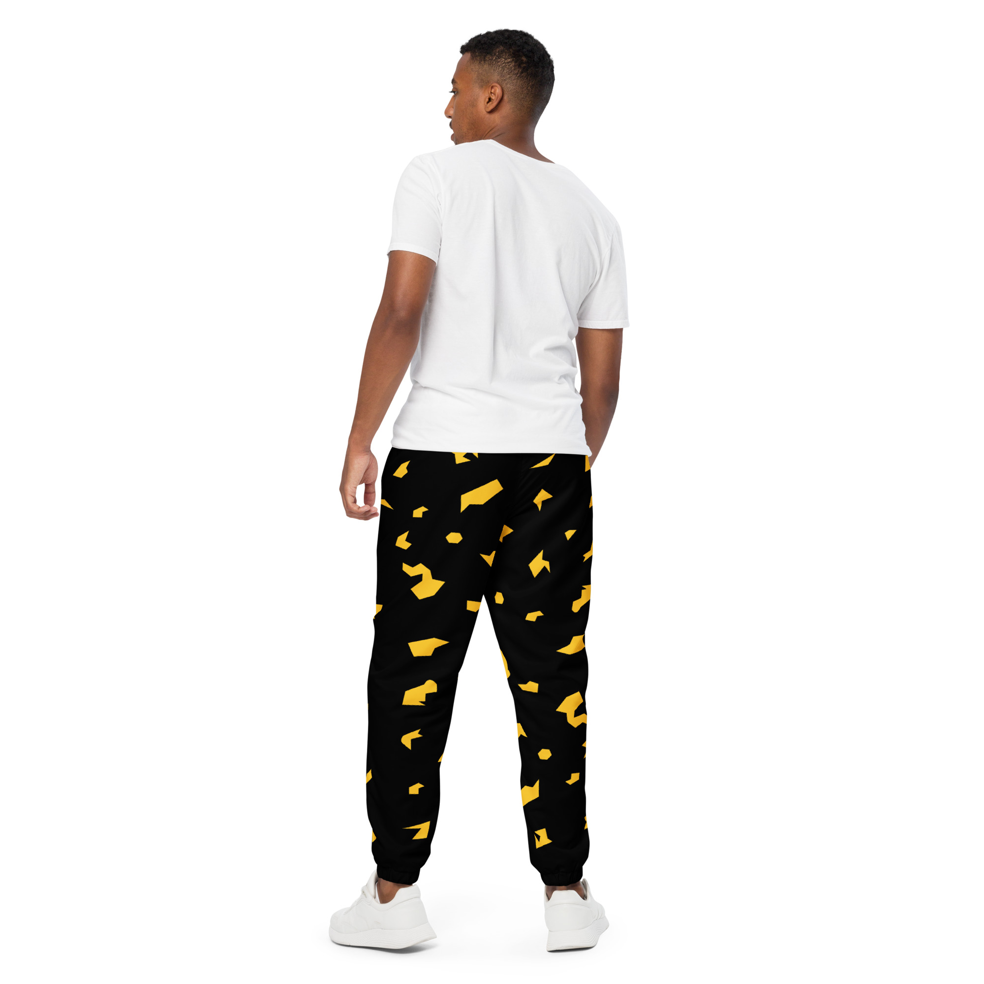 Ruff Life "Slice" Gold on Black Unisex track pants
