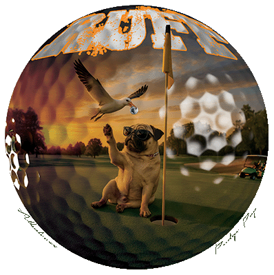 Ruff Life's "Albatross" Pug Golf Tee