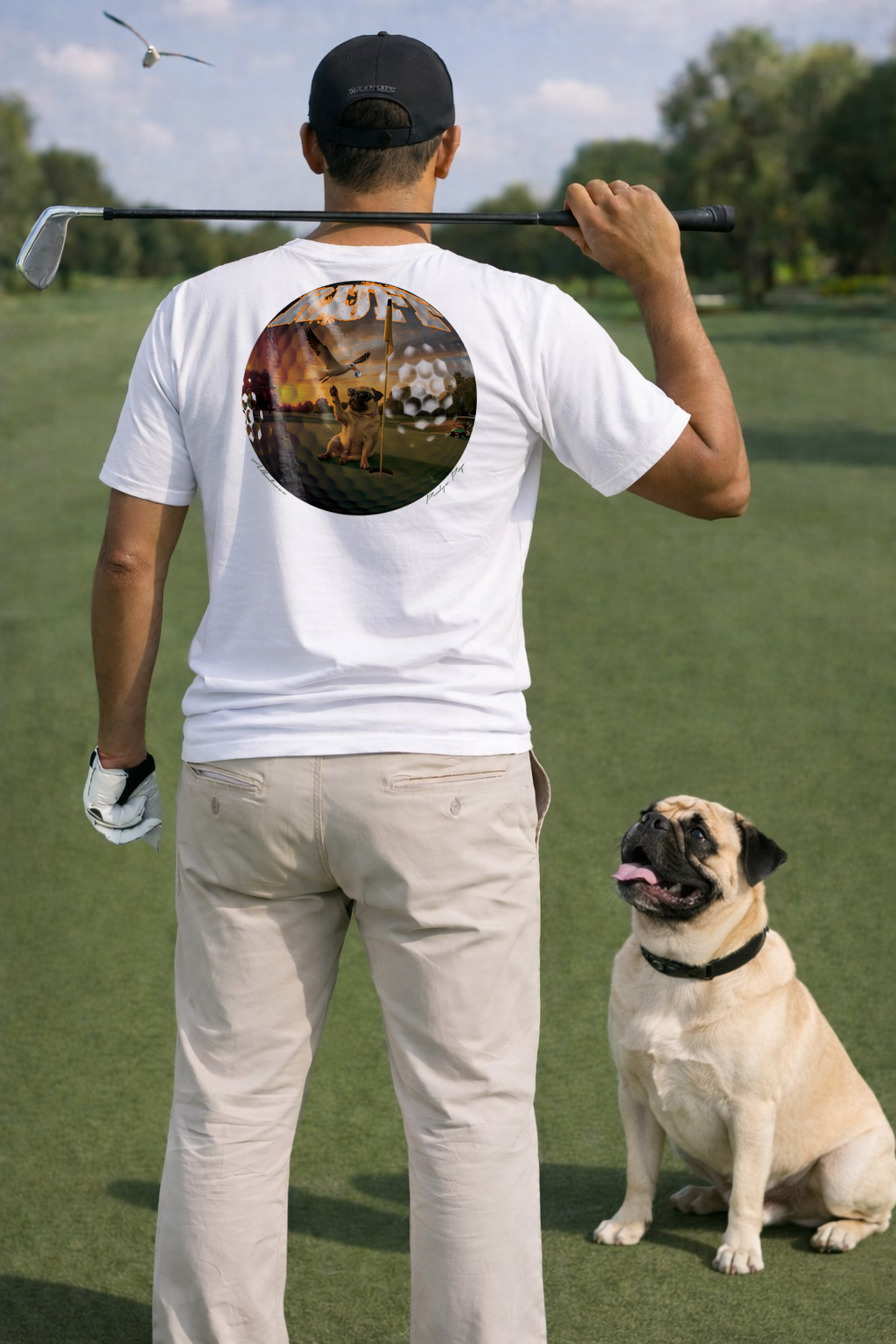 Ruff Life's "Albatross" Pug Golf Tee