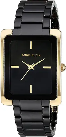 Anne Klein Women's Rectangular Black Watch