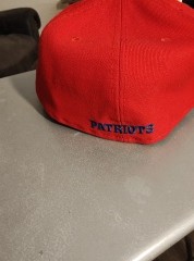 New England Patriots Red Snapback Cap