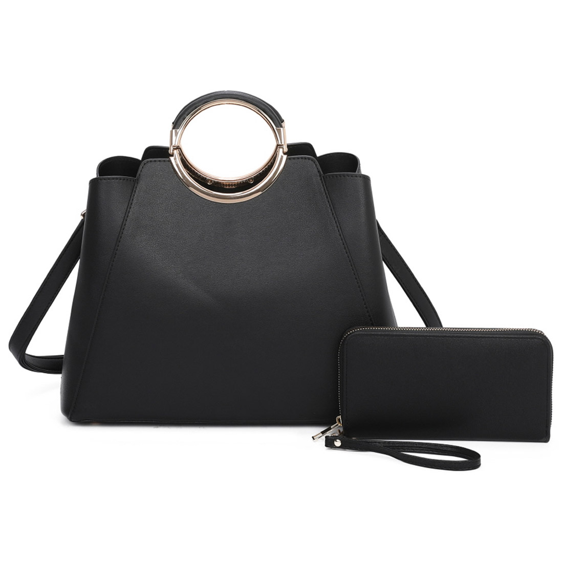 Elegant Black Handbag Set