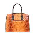 Elegant Croc-Pattern Handbag Set