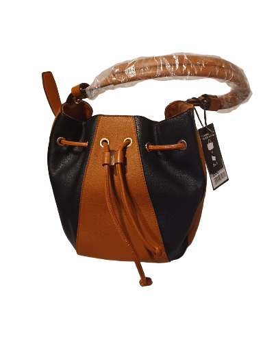 Two-Tone Bucket Bag