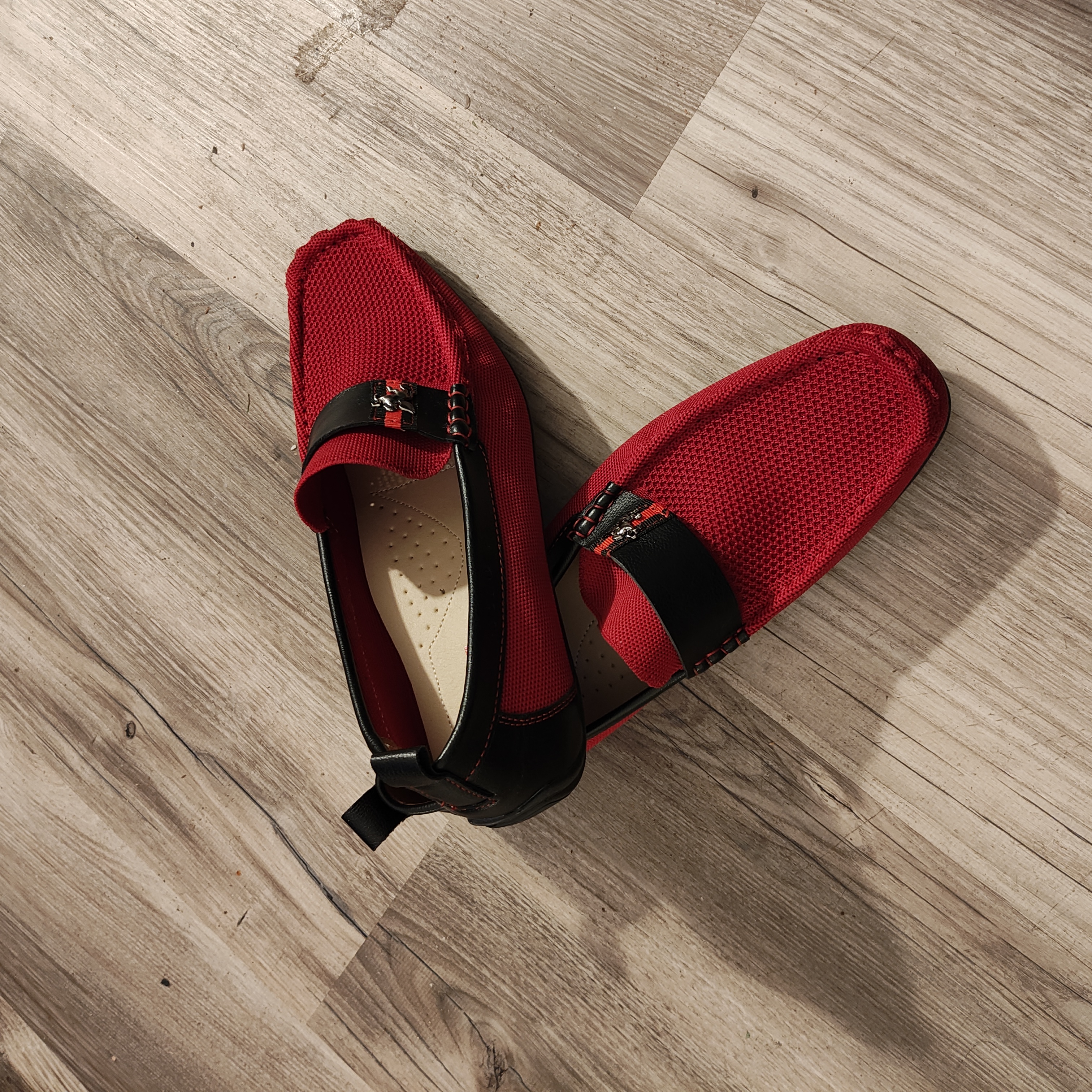 SOLO - Red Mesh Loafers SZ:12