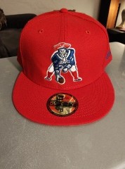 New England Patriots Red Snapback Cap