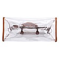 3-Piece Transparent and Black Handbag Set