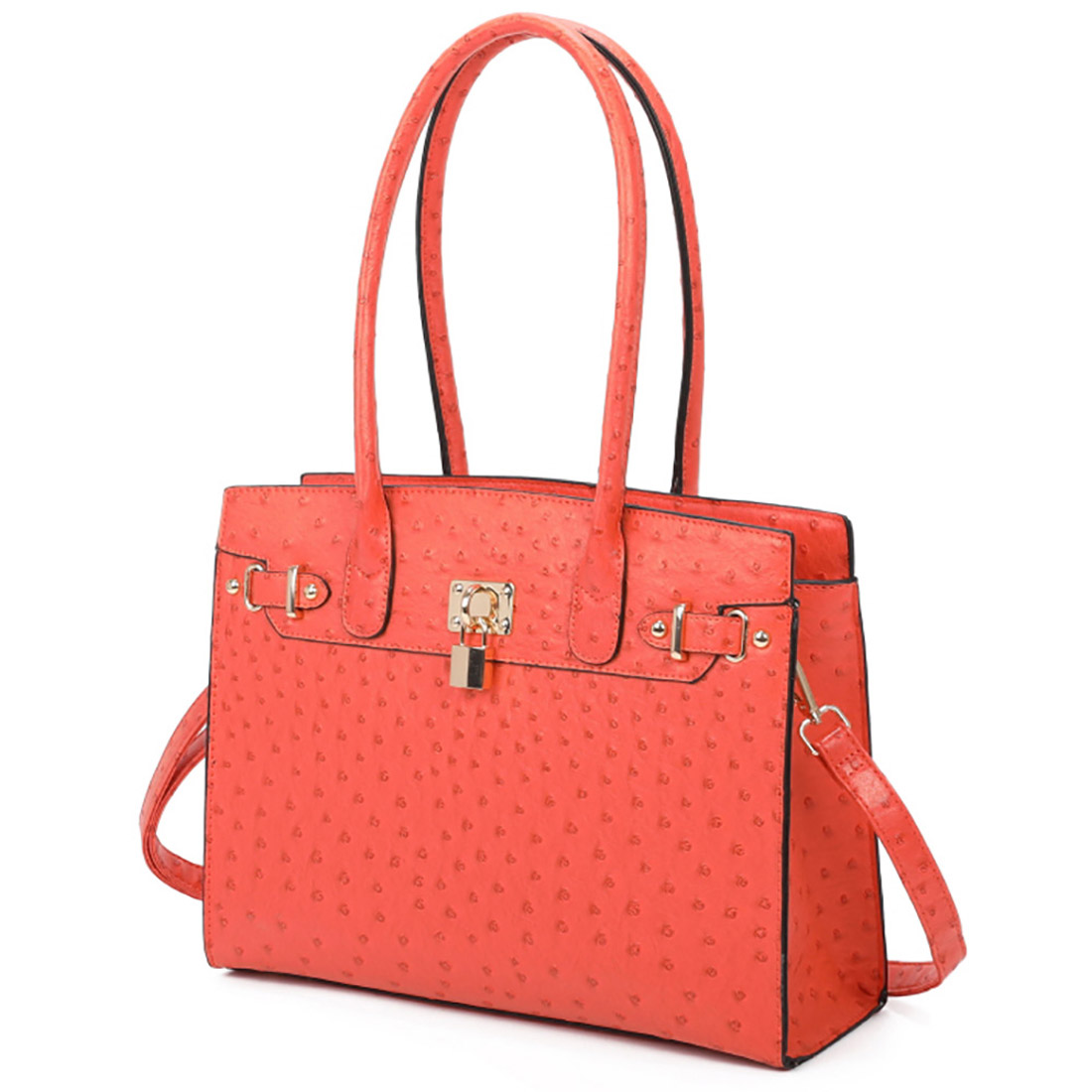 Coral Handbag and Wallet Set