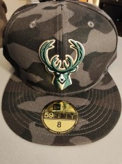 Milwaukee Bucks Camouflage Snapback Hat