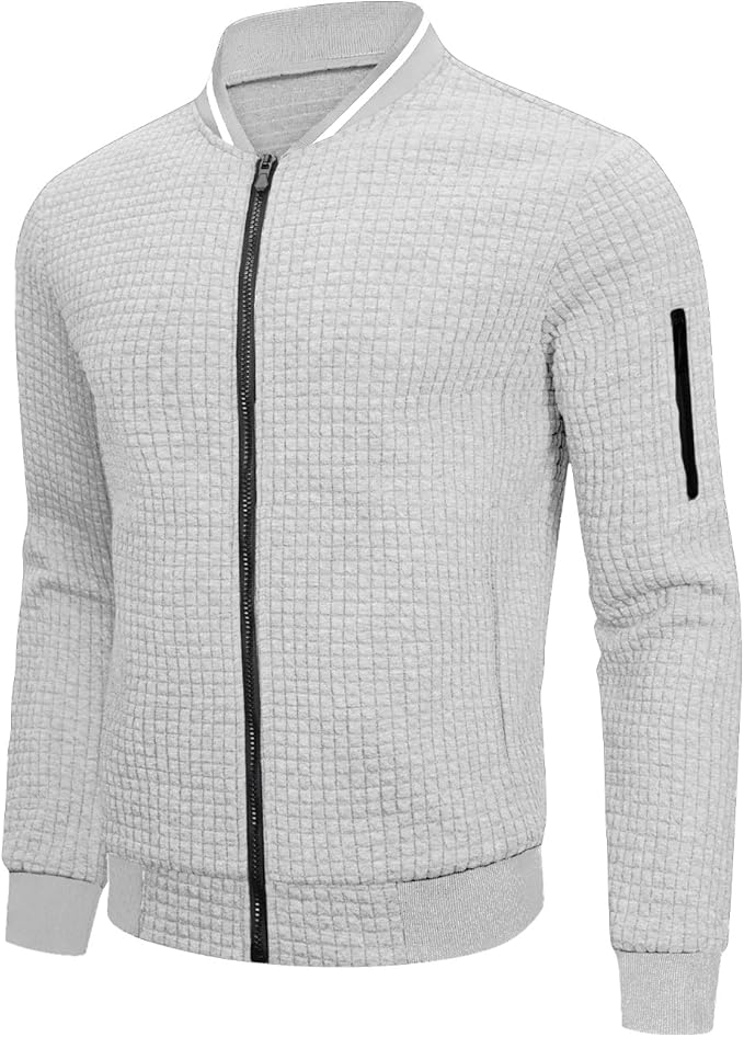 Men's Quilted Bomber Jacket