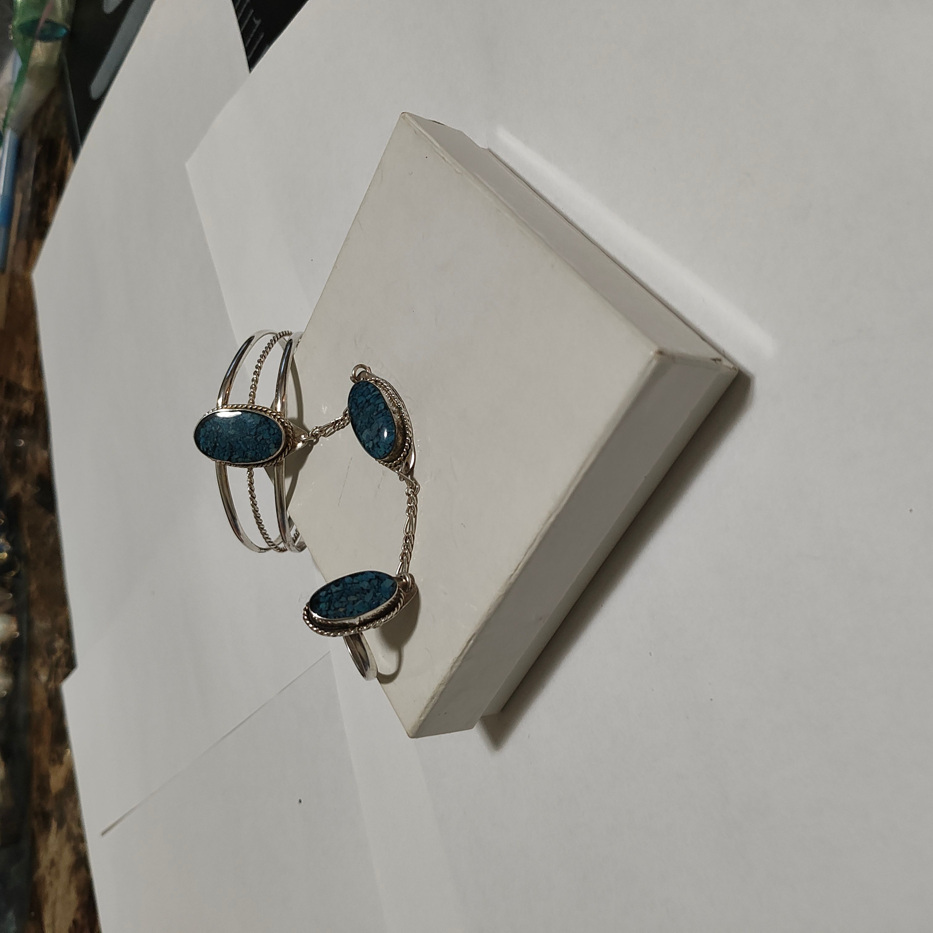 Blue Stone Wrist Jewelry Set