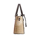 Elegant Croc-Pattern Handbag Set