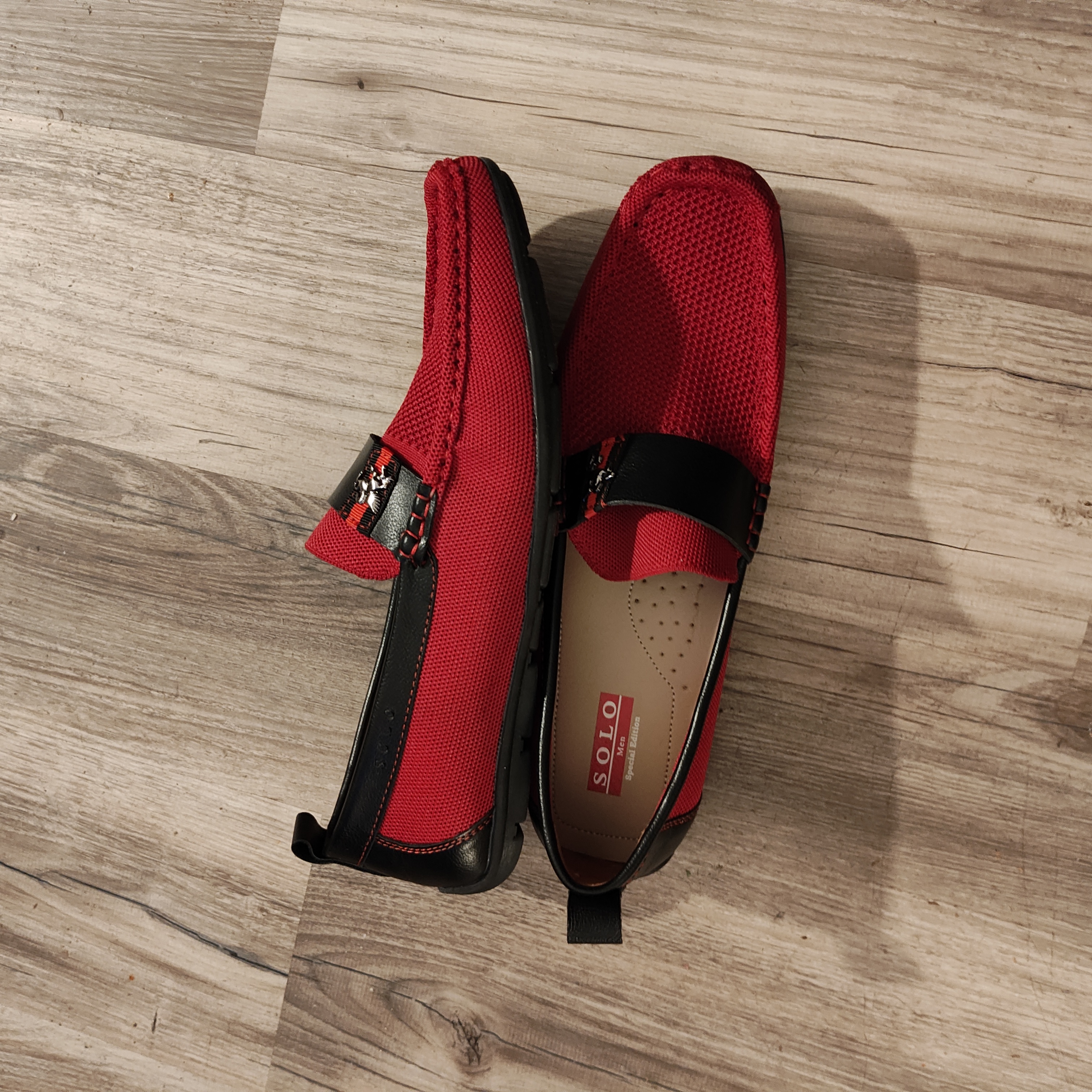 SOLO - Red Mesh Loafers SZ:12