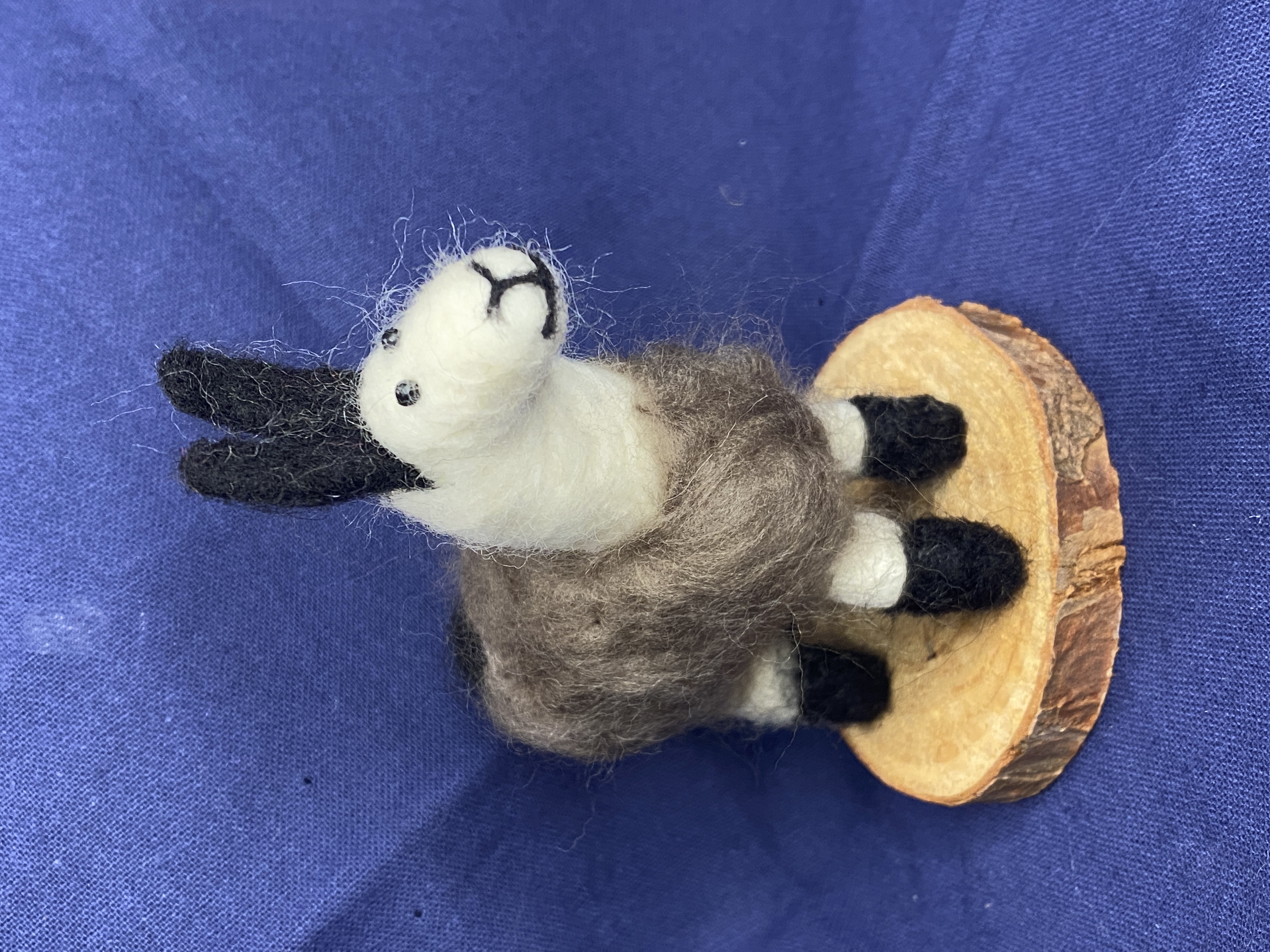 Handmade Needle Felted Llama Figurine