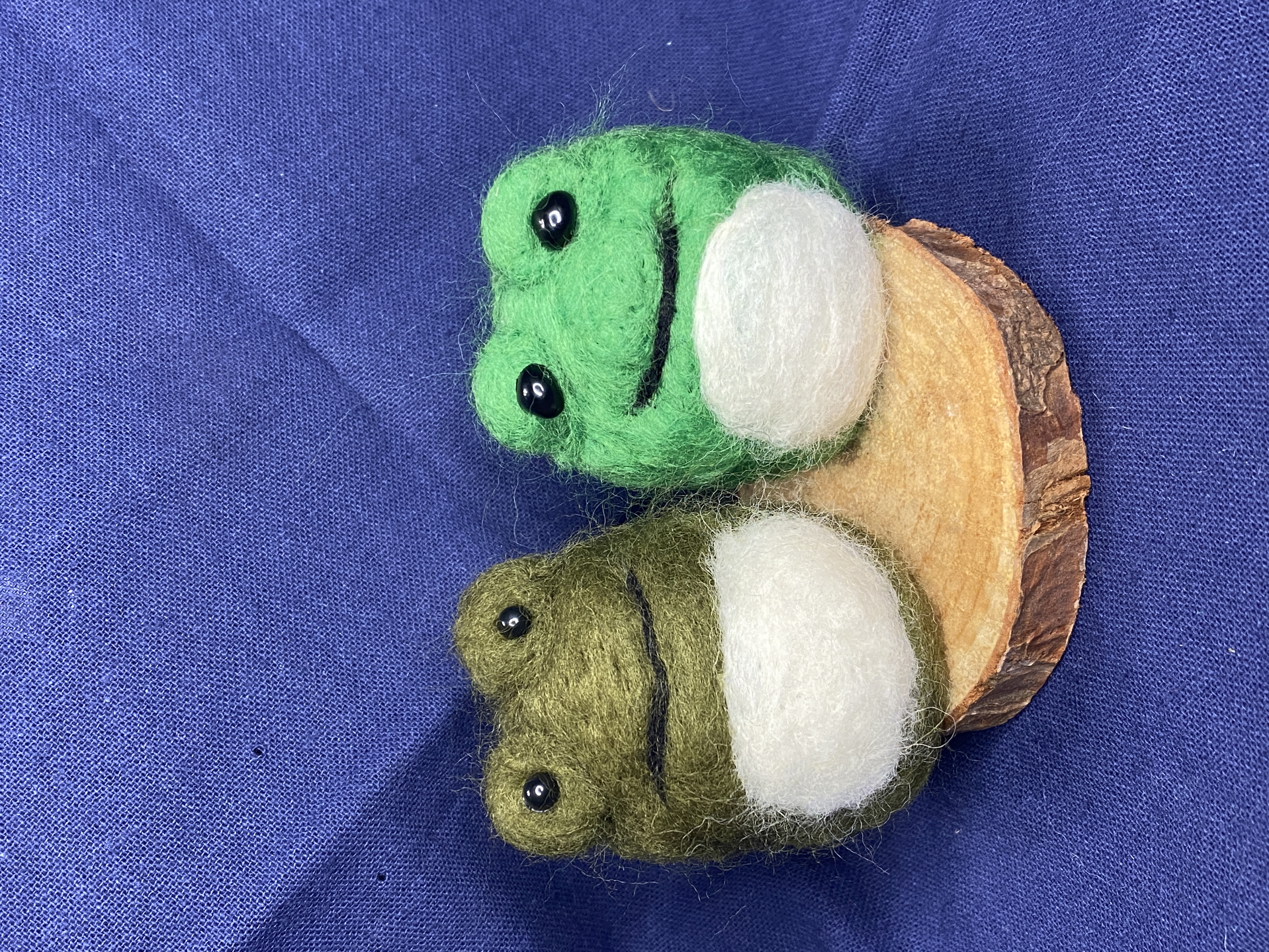 Handmade Felted Frog 