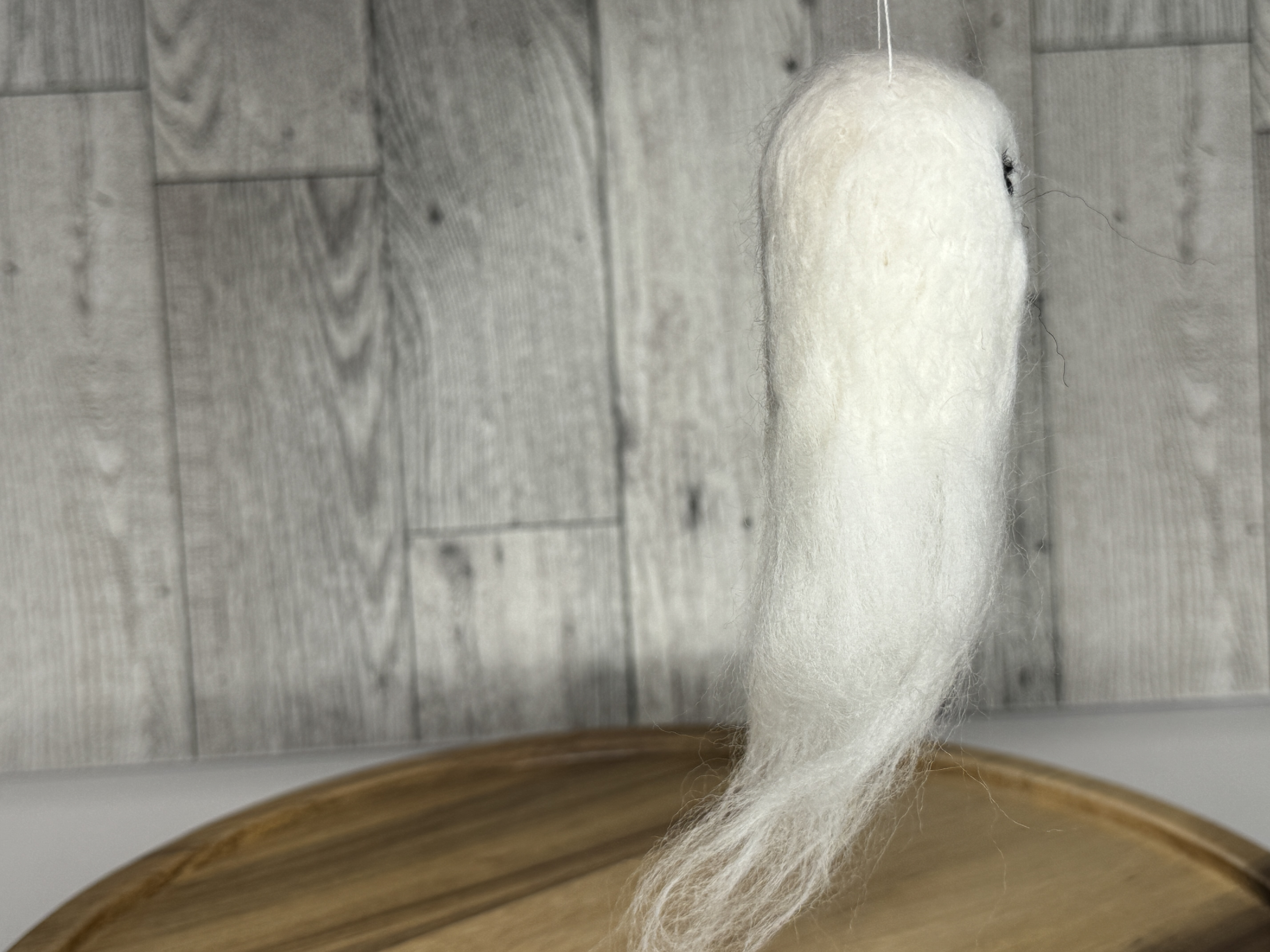 Felted Ghost Ornament