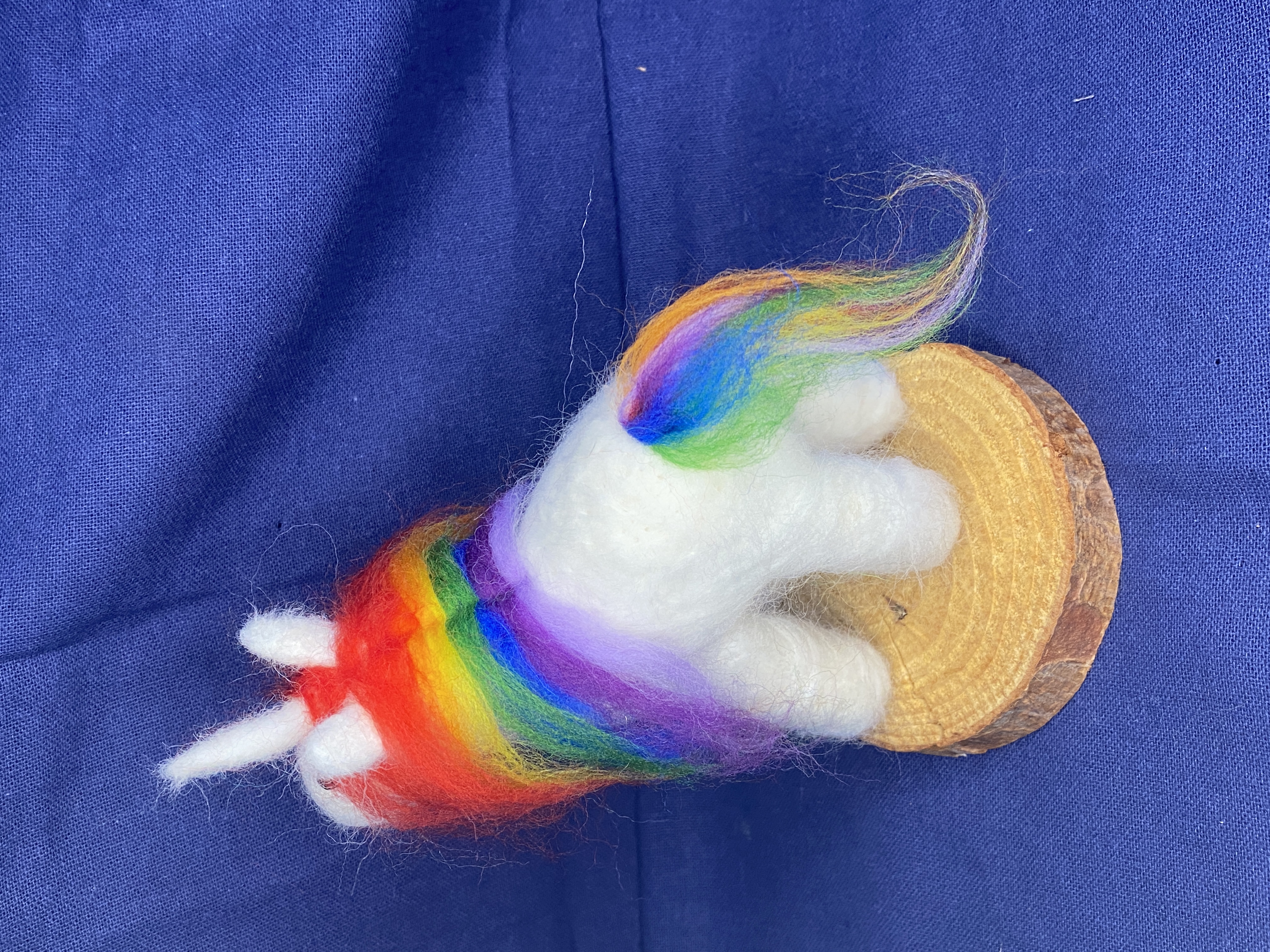 Handcrafted Needle Felted Unicorn Figurine