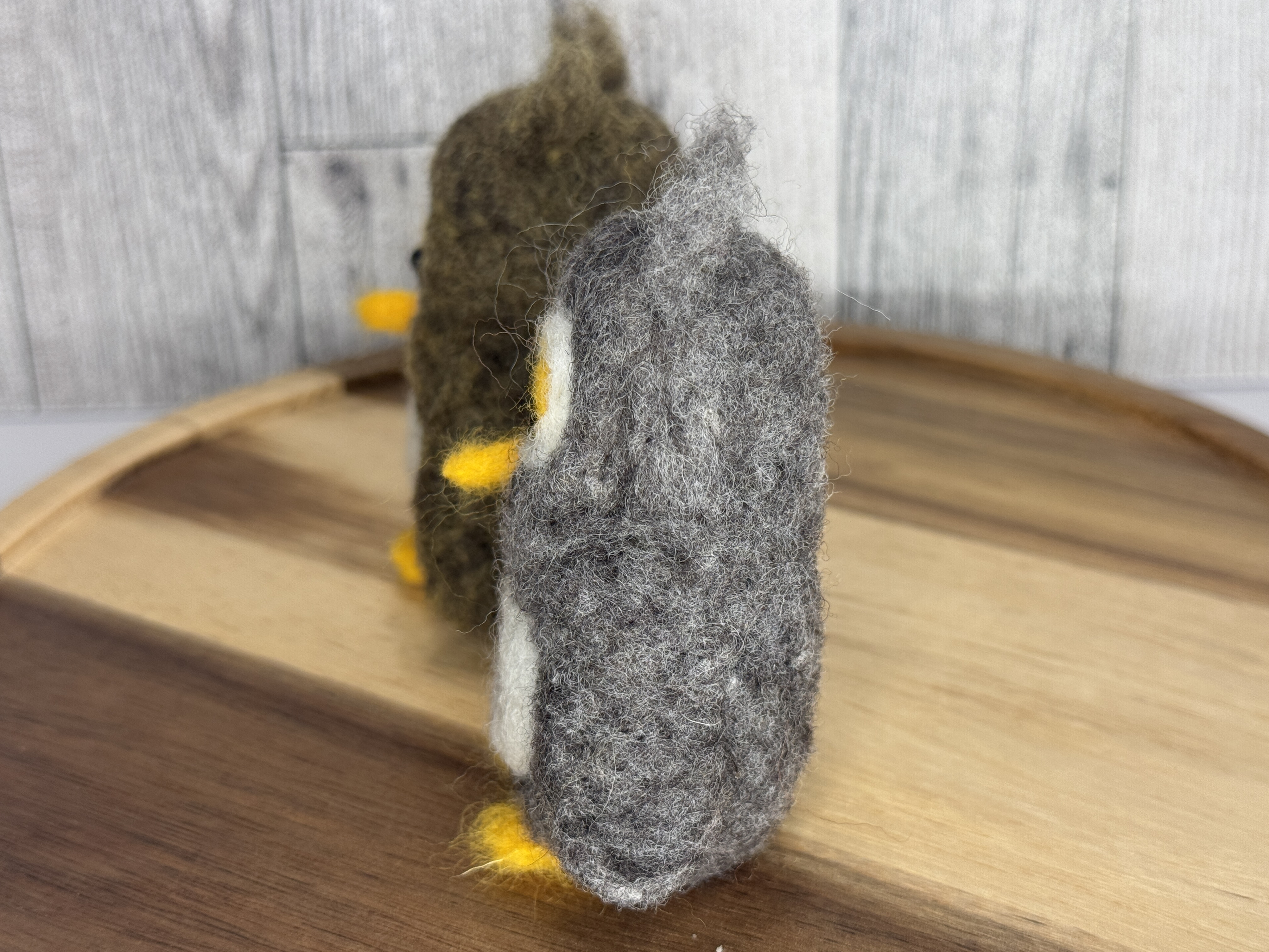Handmade Felted Owl Decor