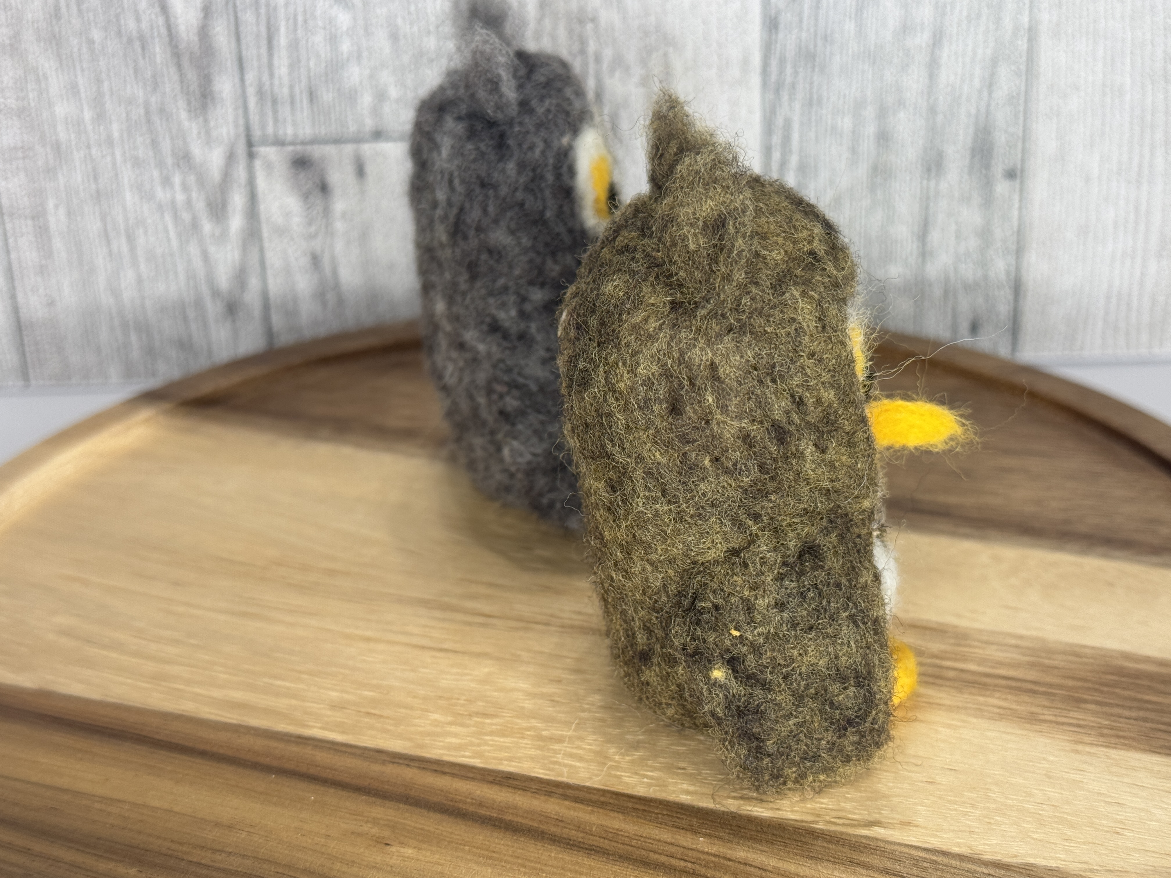 Handmade Felted Owl Decor