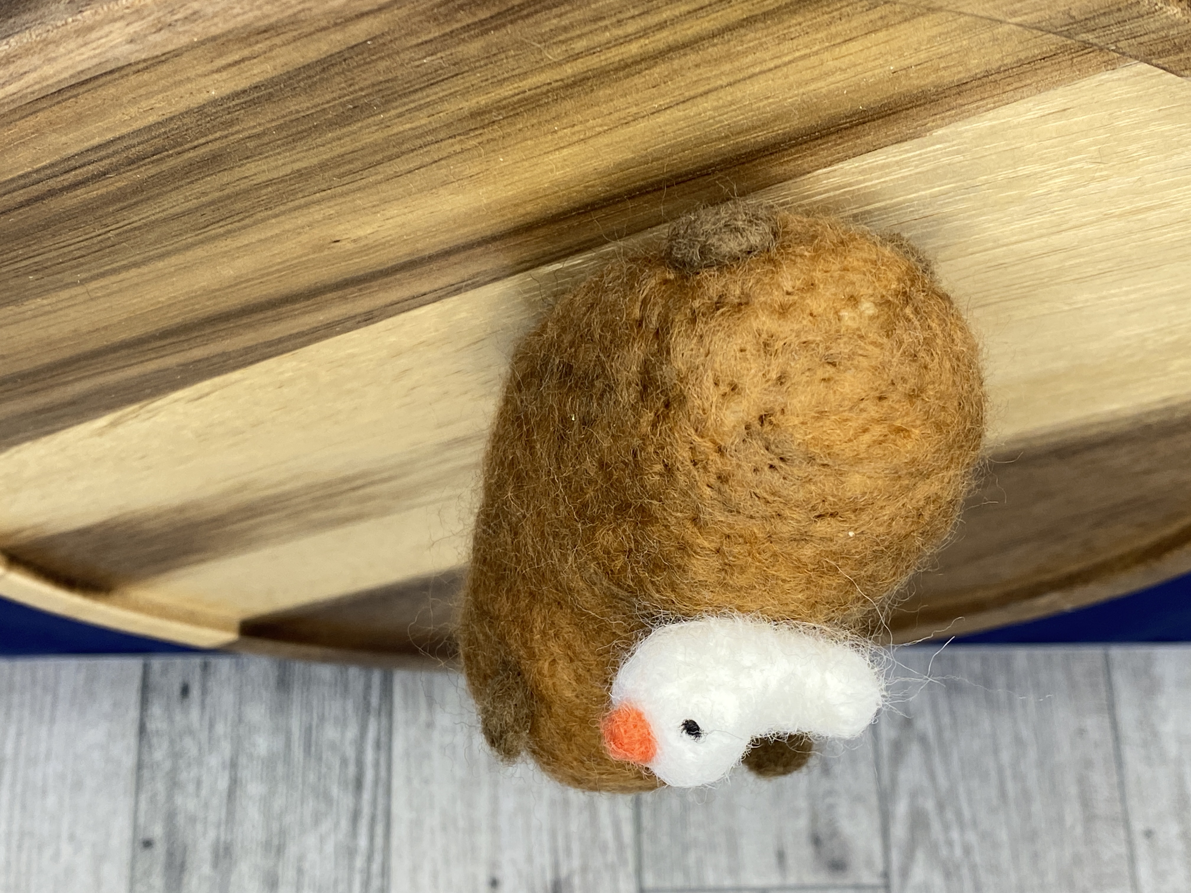 Handmade Needle Felted Capybara and Bird