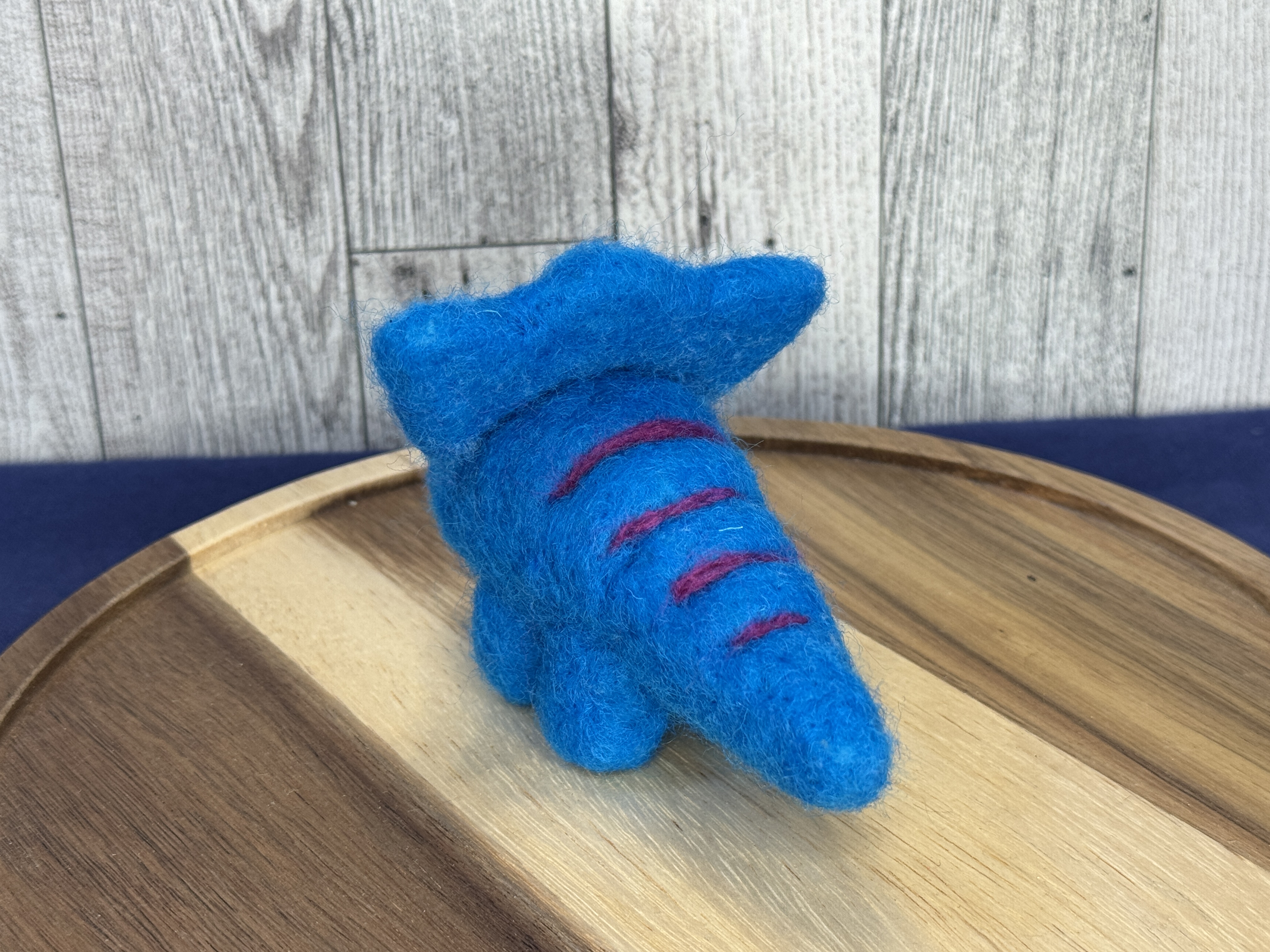 Handmade Needle Felted Triceratops 