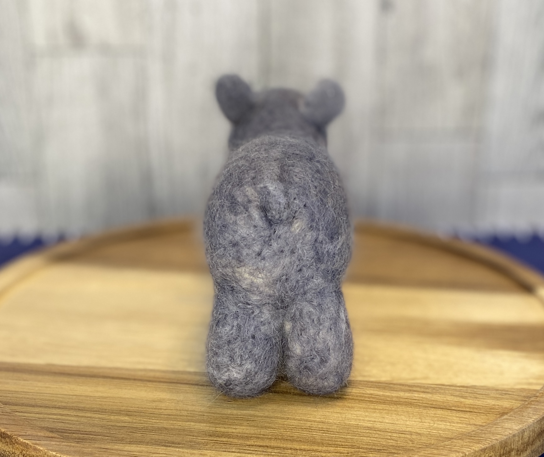 Handmade Needle Felted Hippo