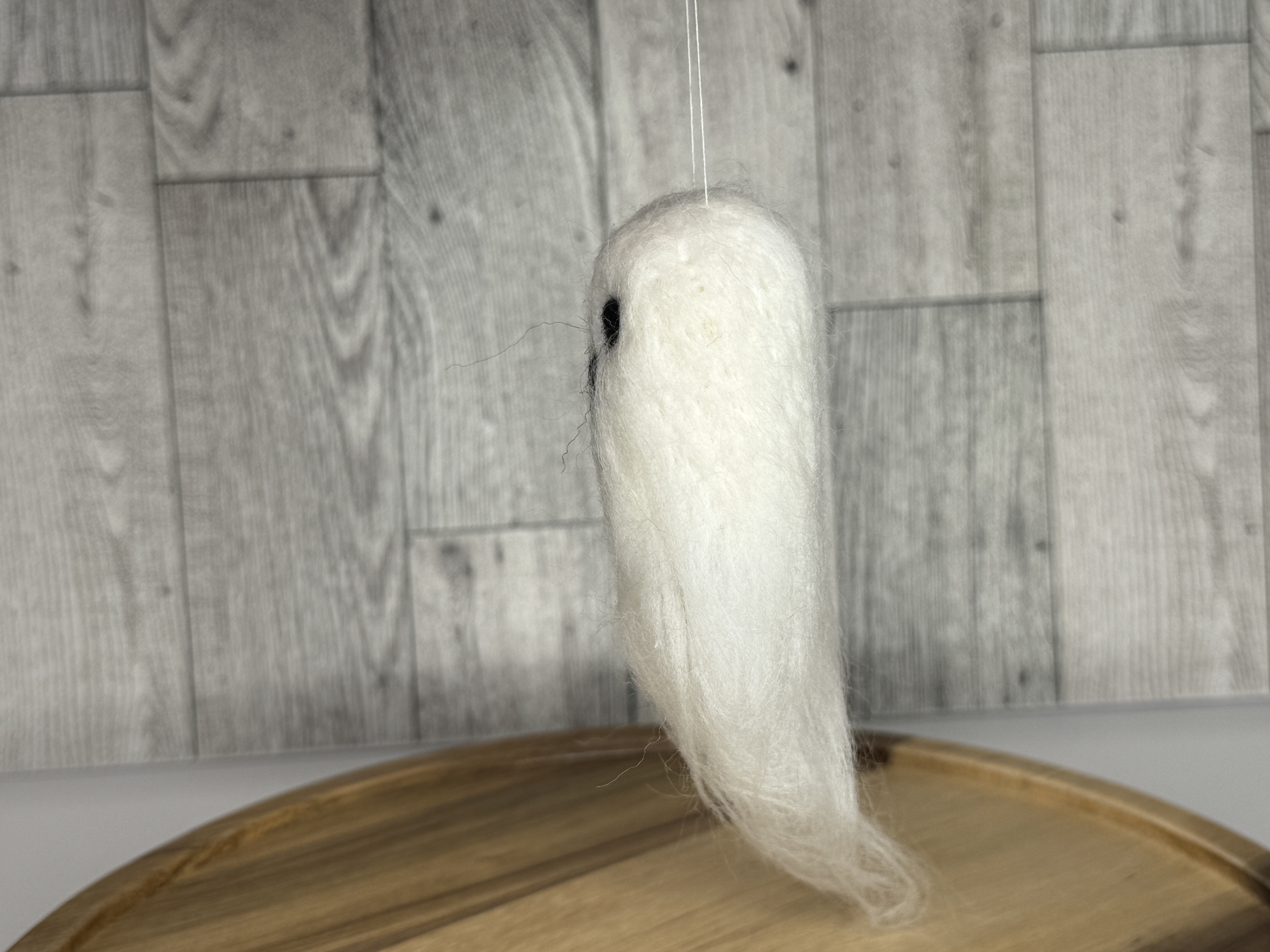Felted Ghost Ornament