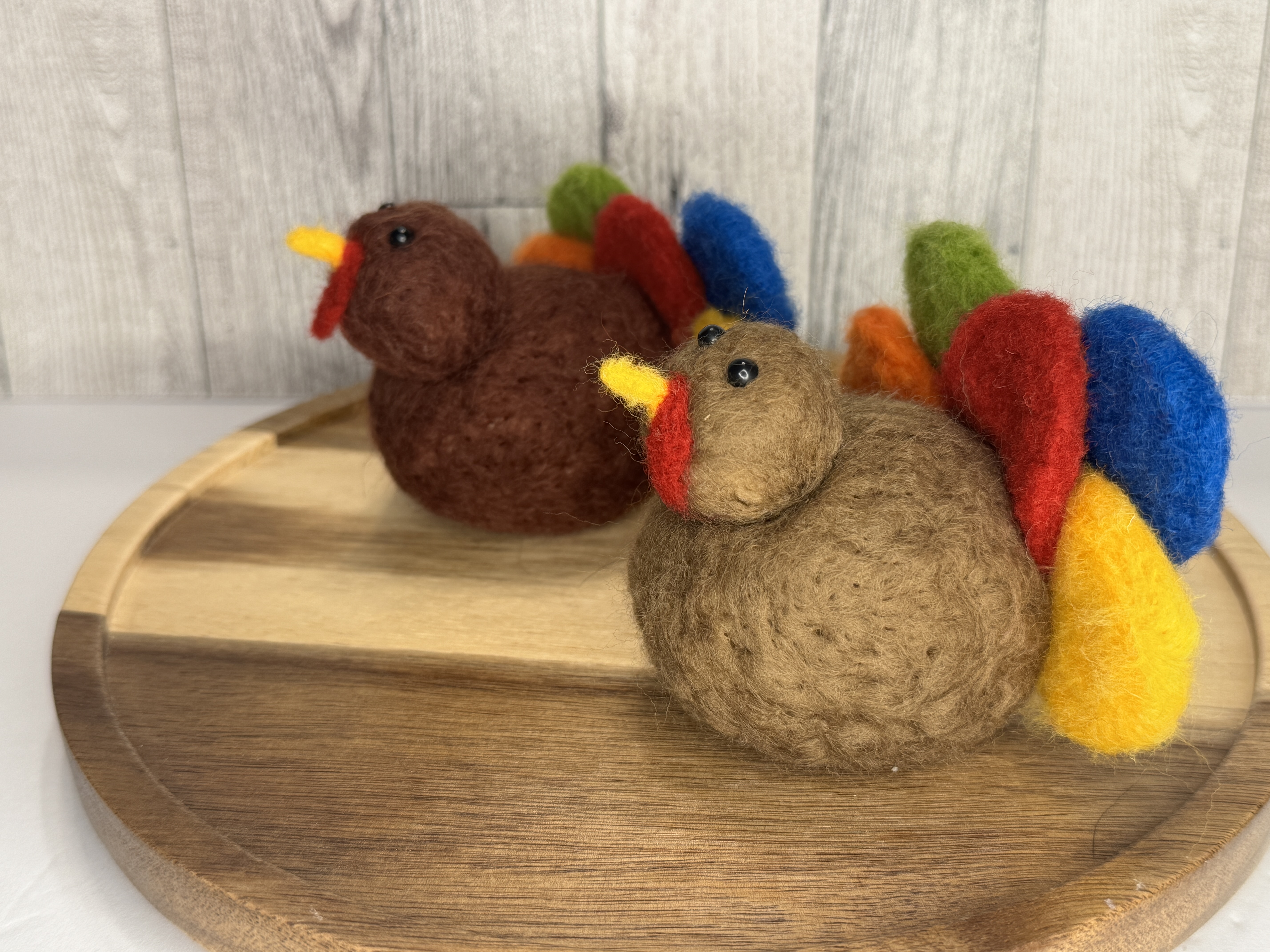 Felted Wool Turkey Decorations