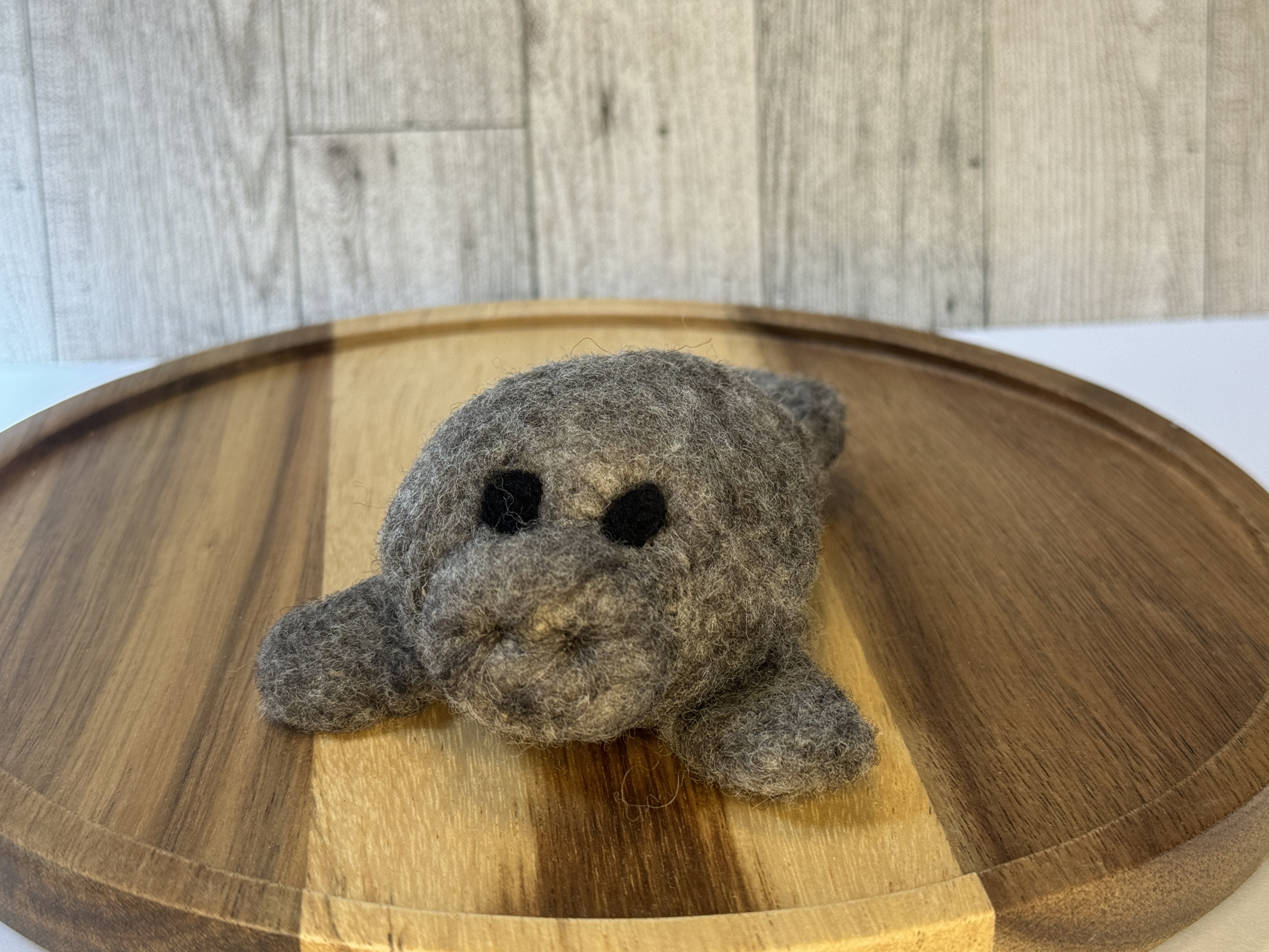 Handmade Needle Felt Manatee 