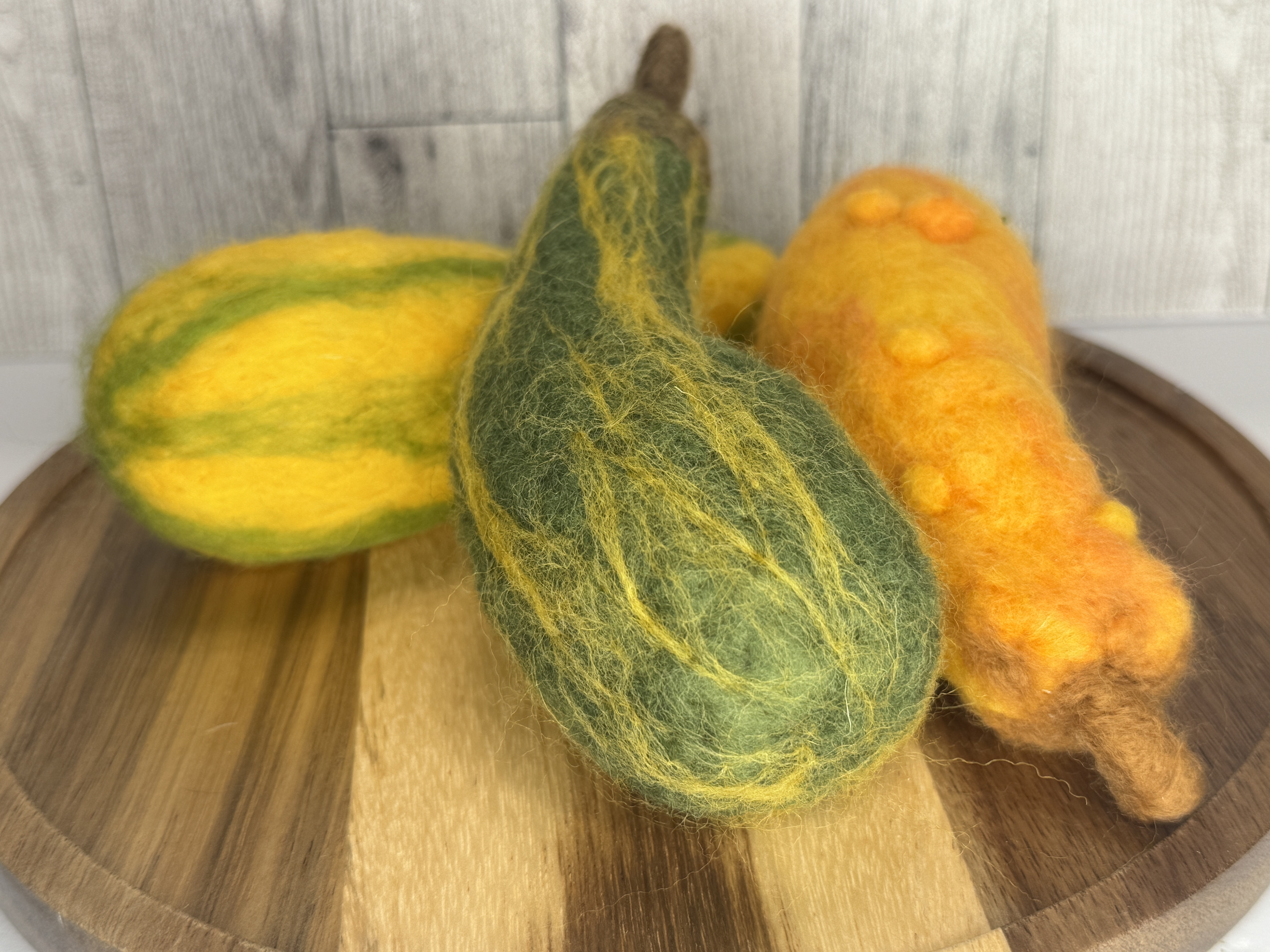 Handmade Felted Decorative Gourds
