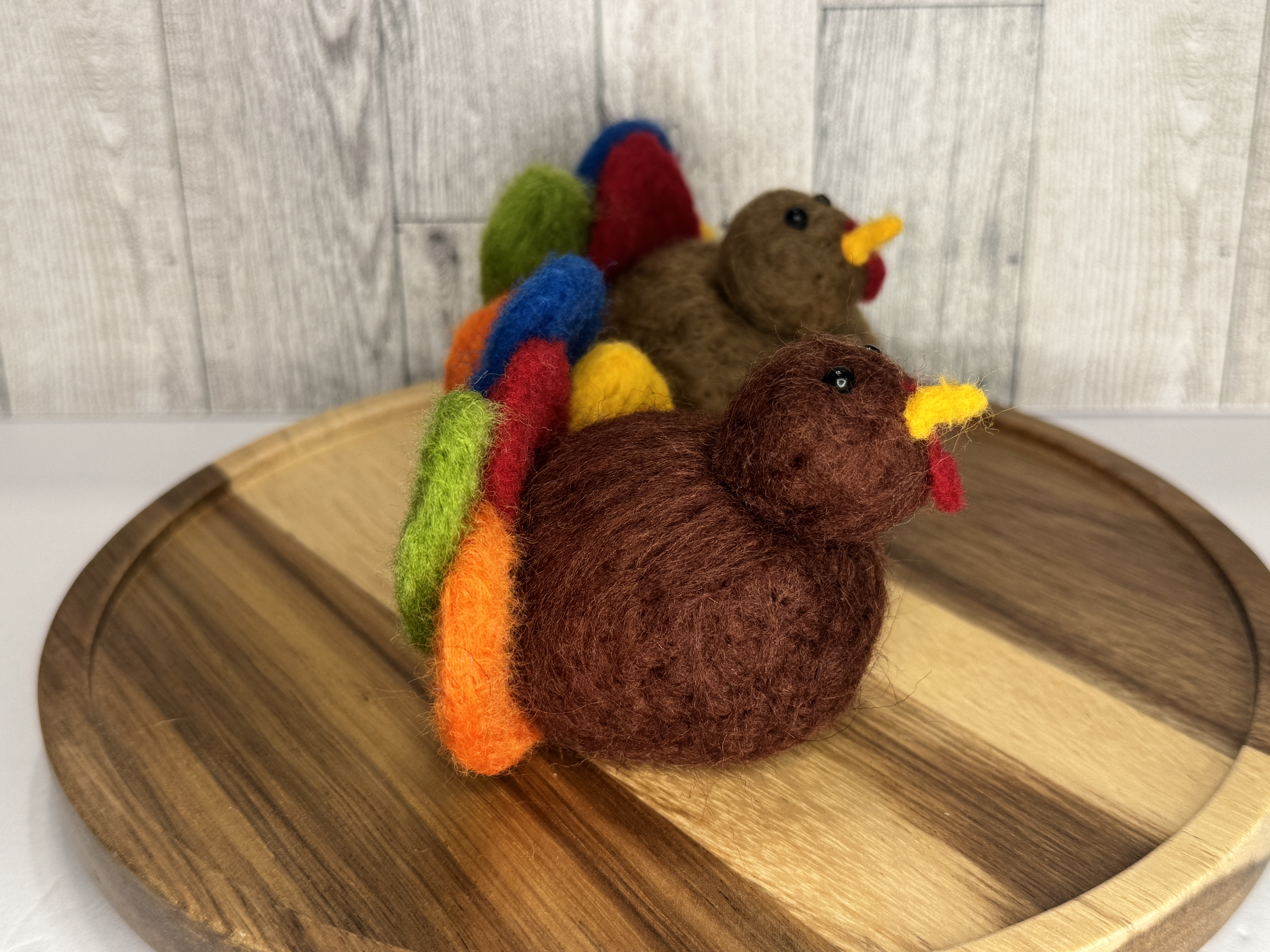 Felted Wool Turkey Decorations