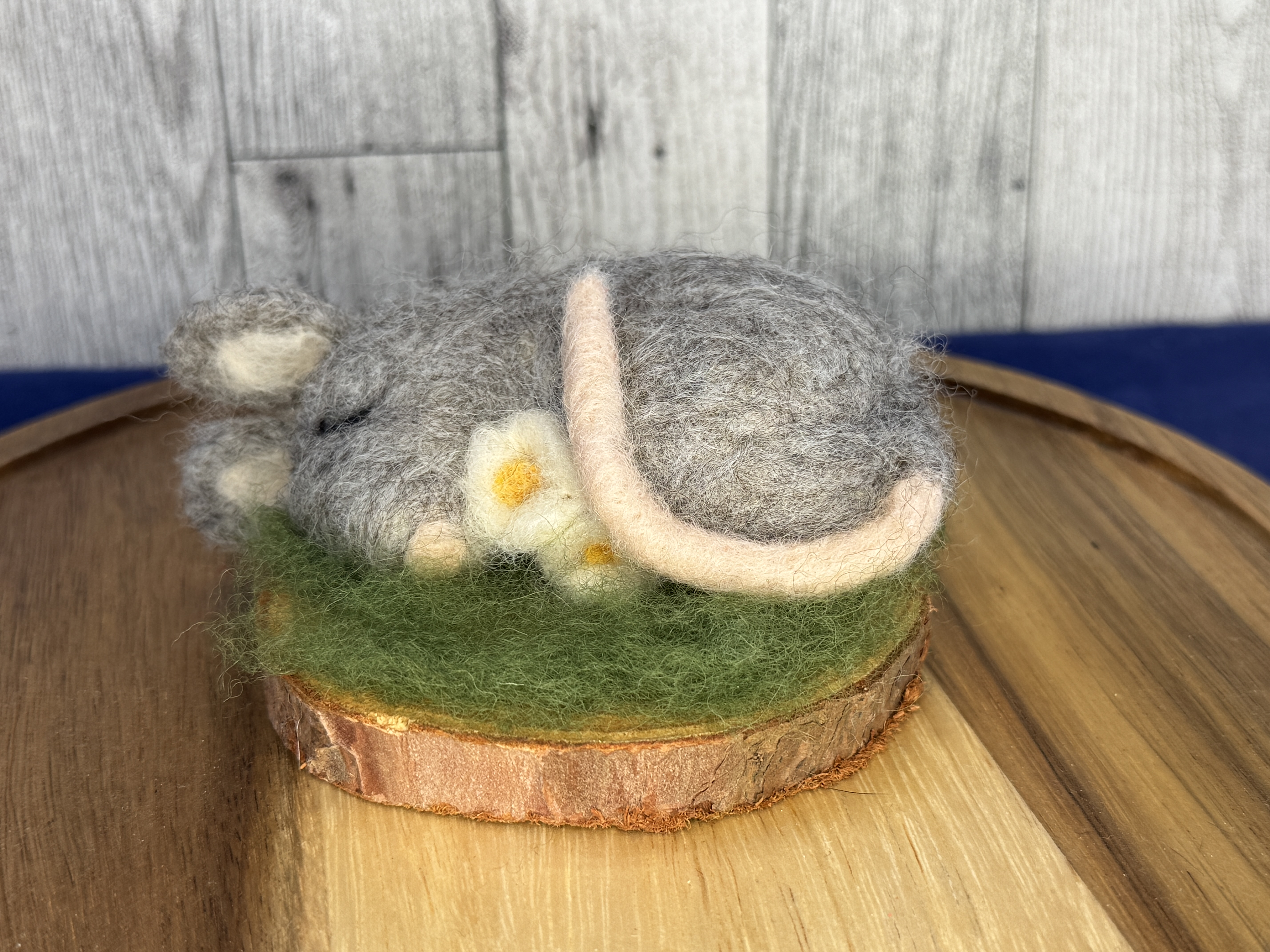 Felted Sleepy Mouse