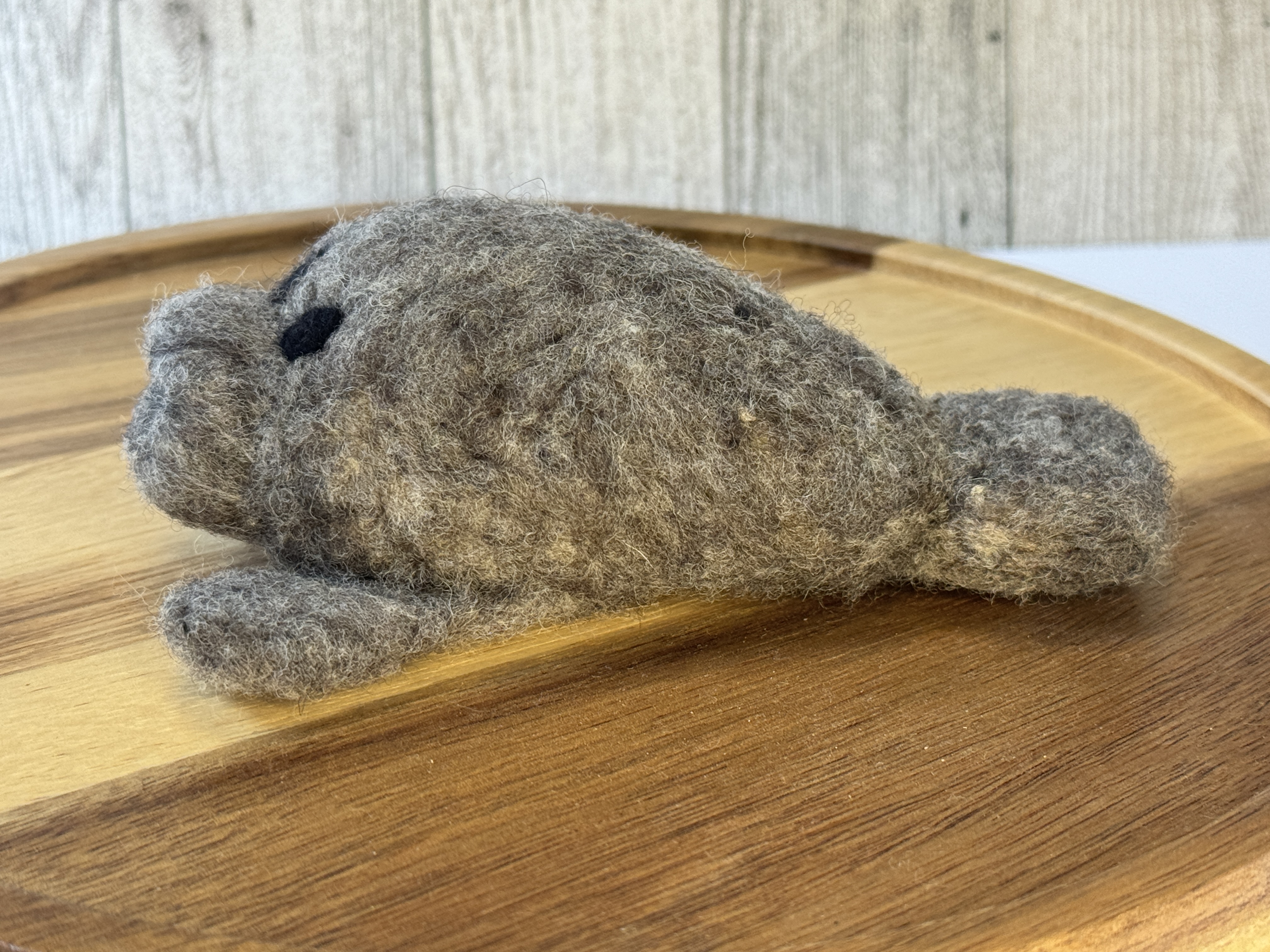 Handmade Needle Felt Manatee 