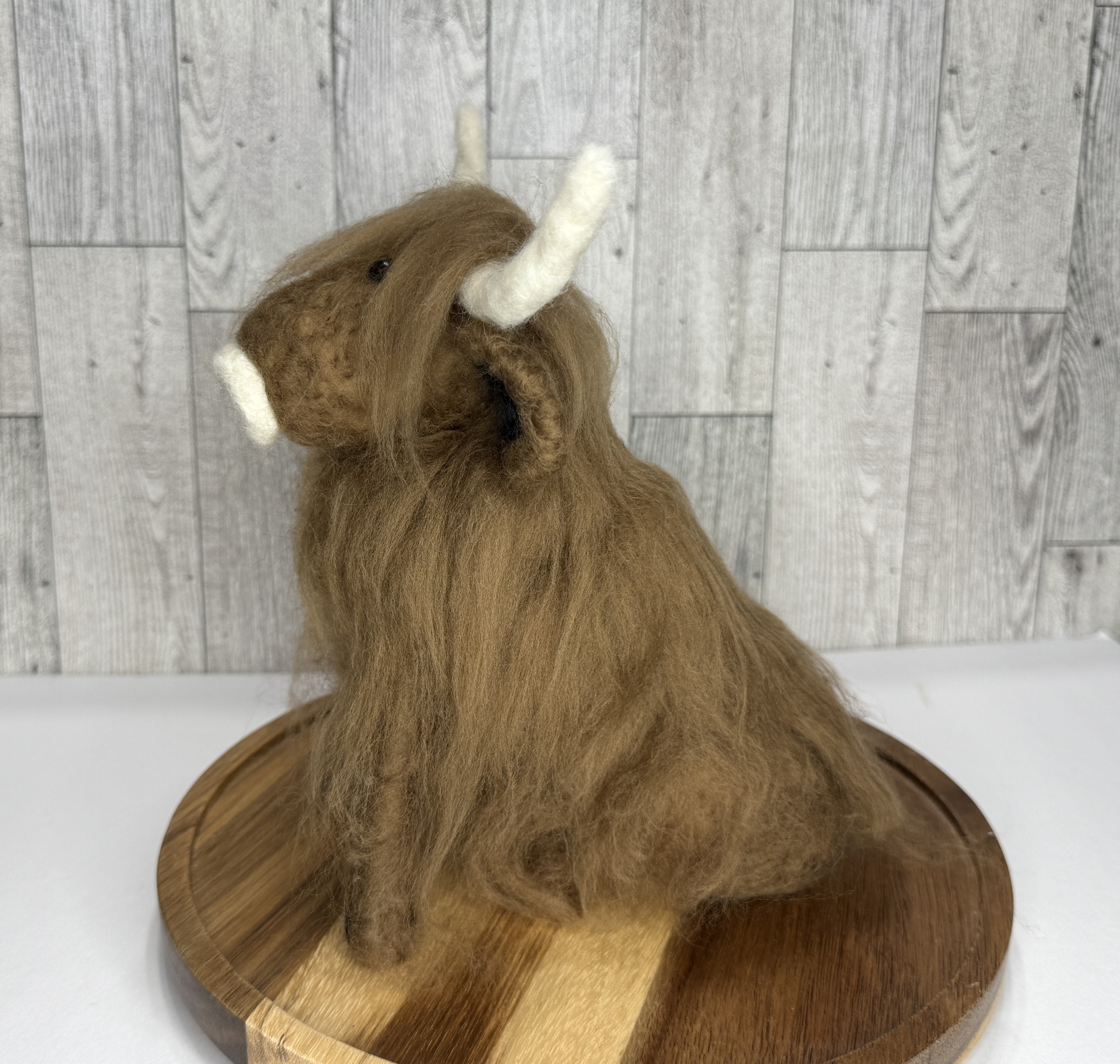 Handmade Needle Felted Highland Cow