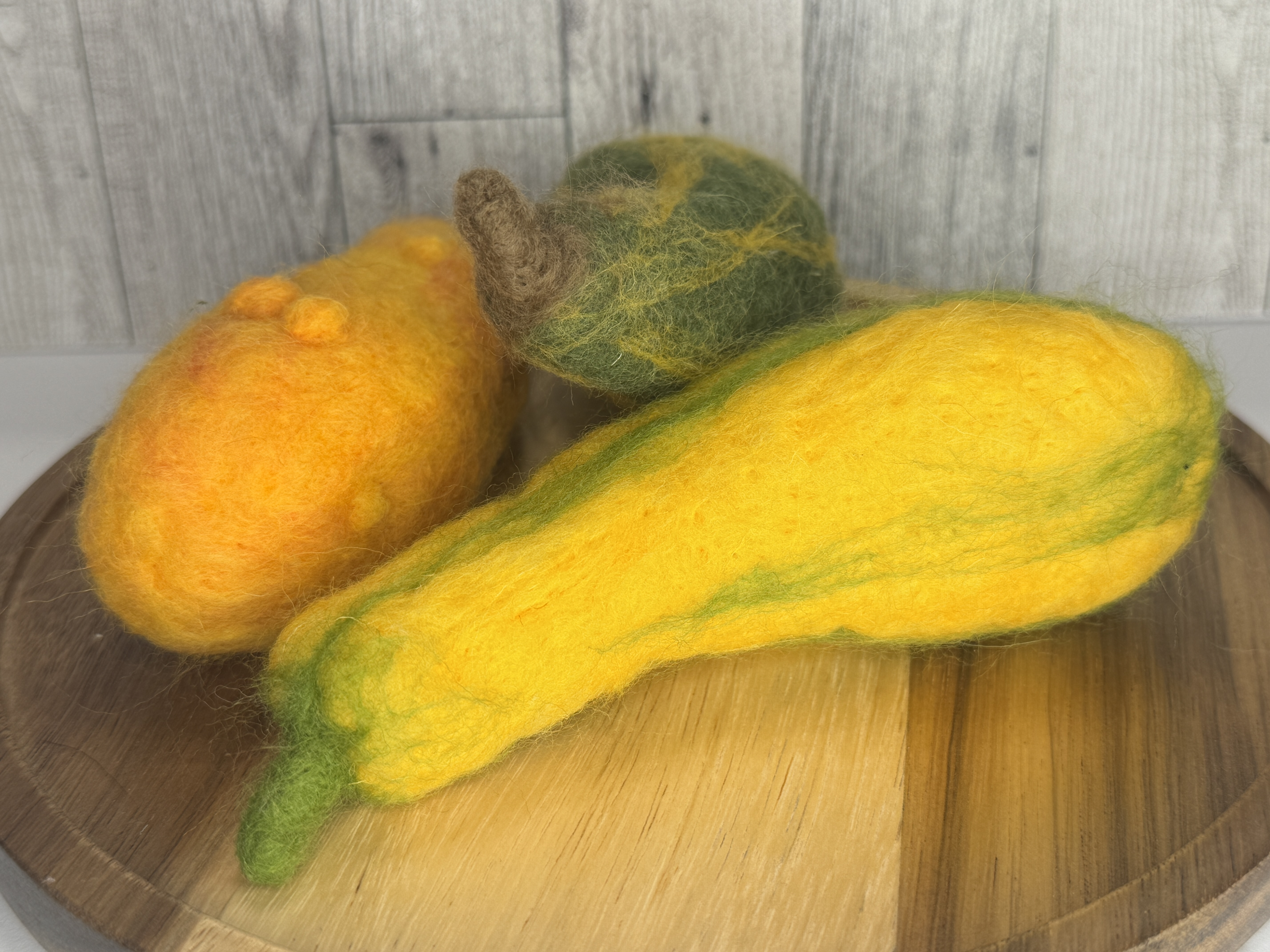 Handmade Felted Decorative Gourds