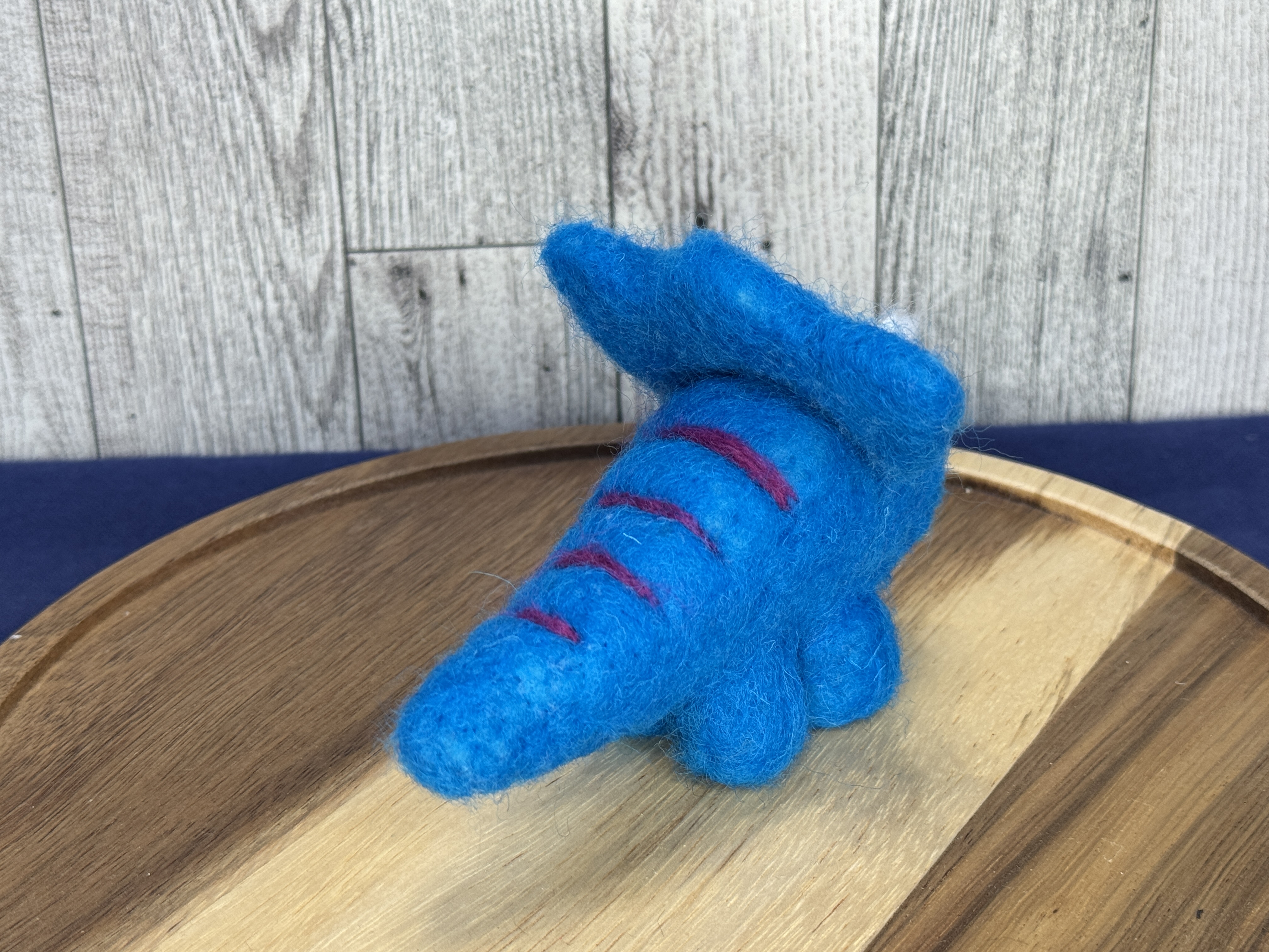 Handmade Needle Felted Triceratops 