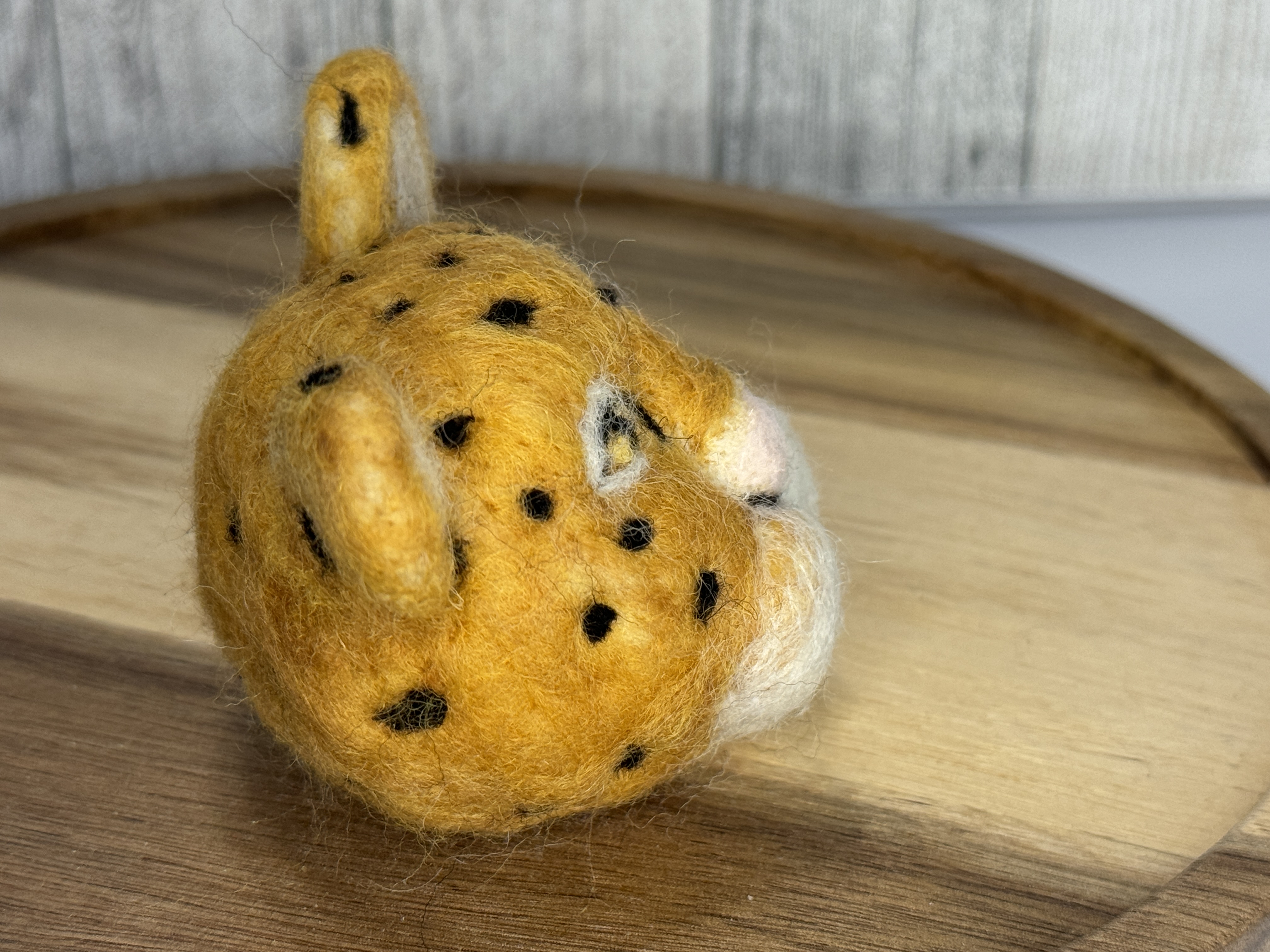 Felted Jaguar Head Sculpture