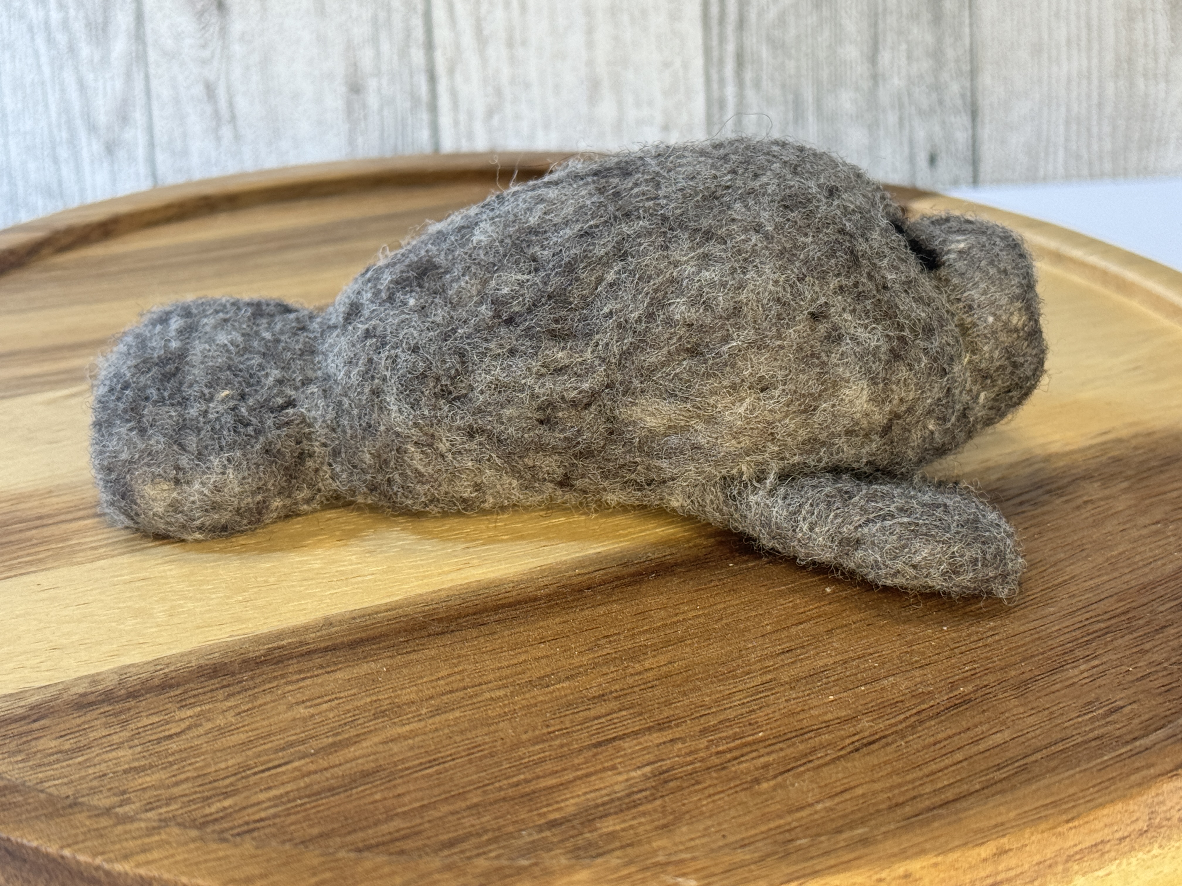Handmade Needle Felt Manatee 