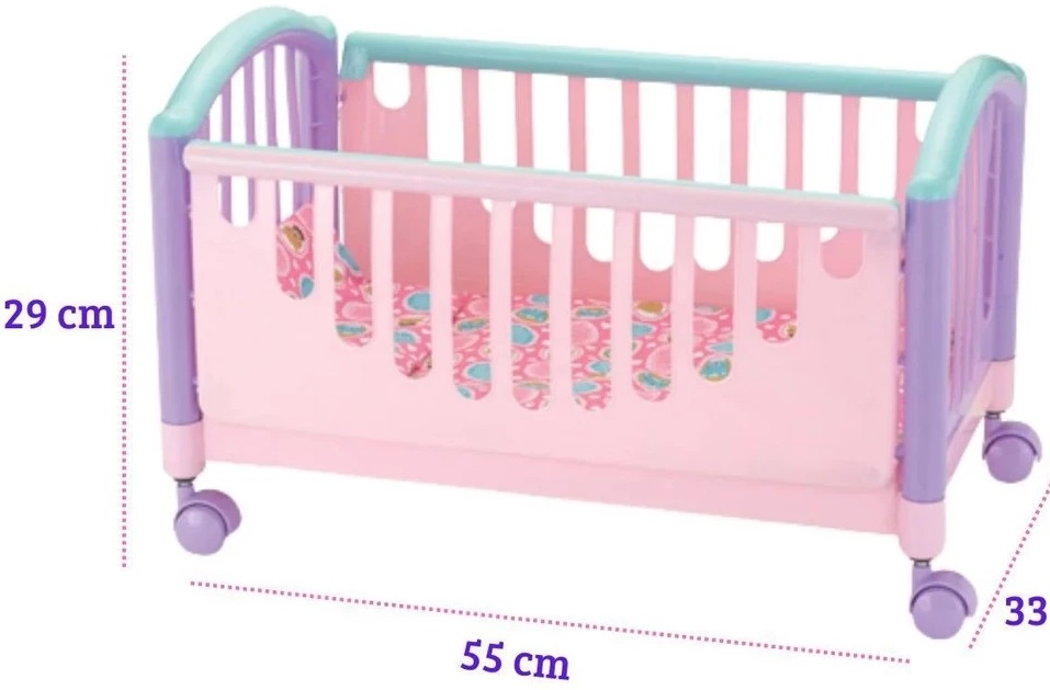 Berço Caminha para Boneca Meu Soninho Infantil - Monte Líbano