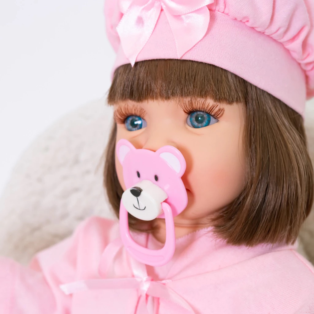 Boneca Bebê Reborn Silicone Bebe Barata Realista 100% Vinil siliconado + itens