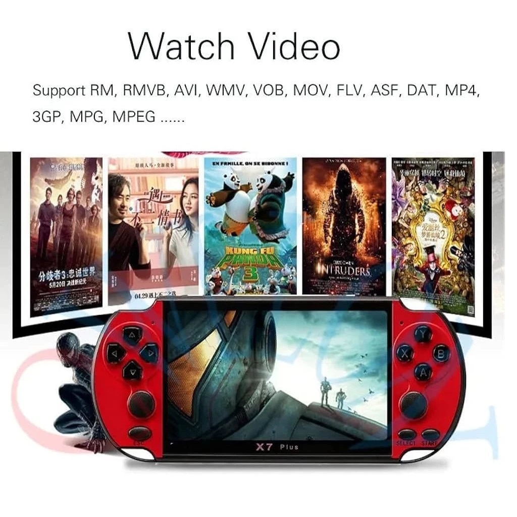 Video Game Portátil Retrô Plus Tela Grande 4.8 5.8 X5 Polegadas - Envio Imediato