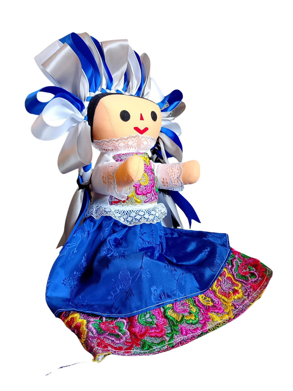 Muñeca artesanal Lele 45 cm aprox Vestido Especial 