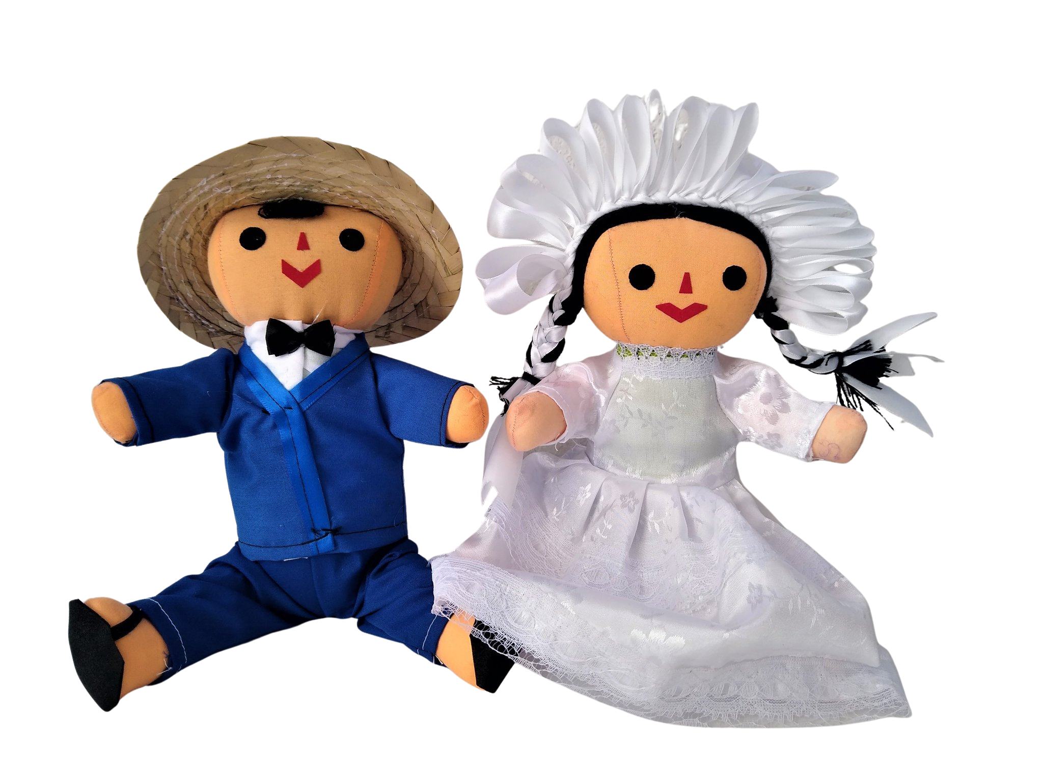 Pareja de Novios Lele y Panchito de 27 cm aprox